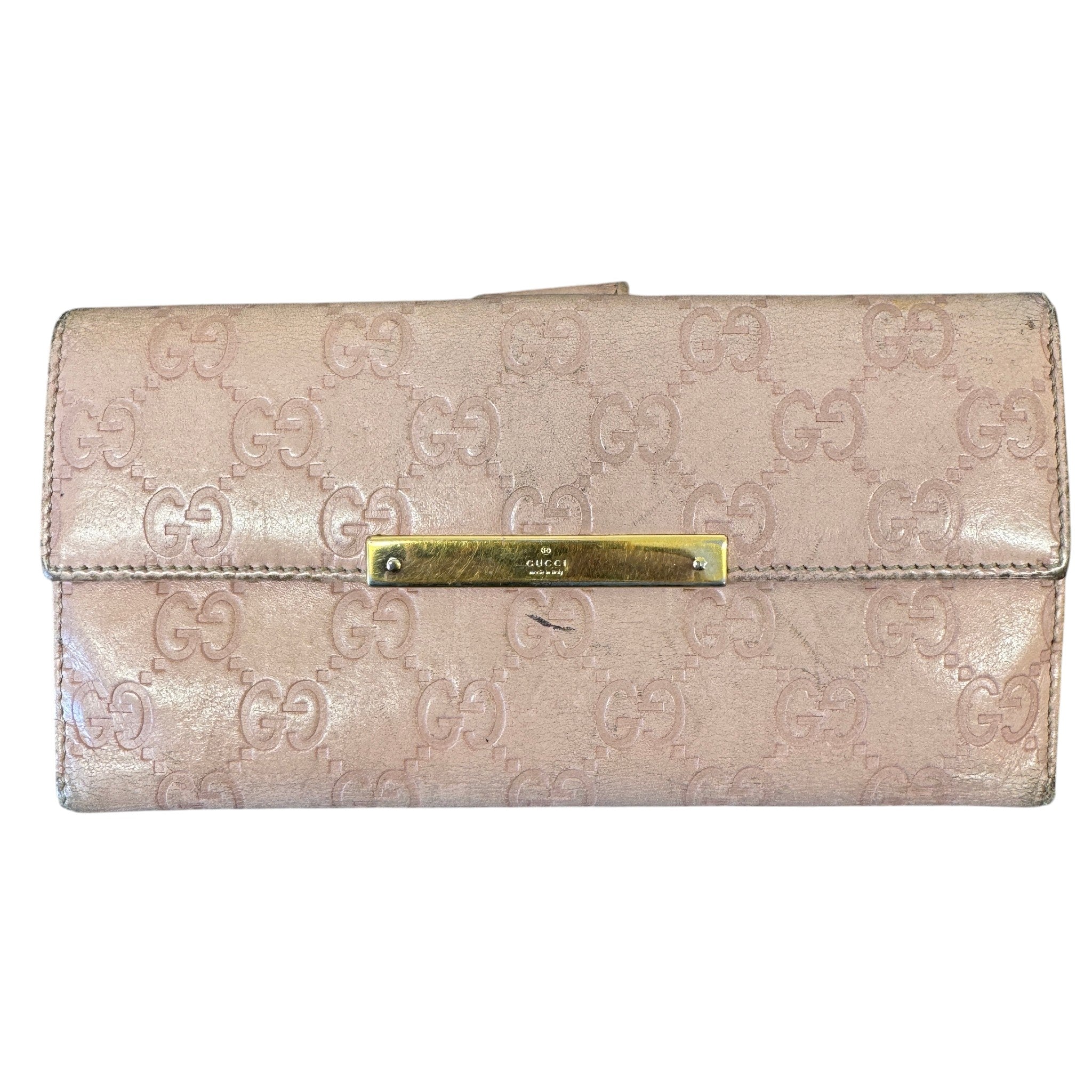 Women's Gg Guccissima Wallet Pink