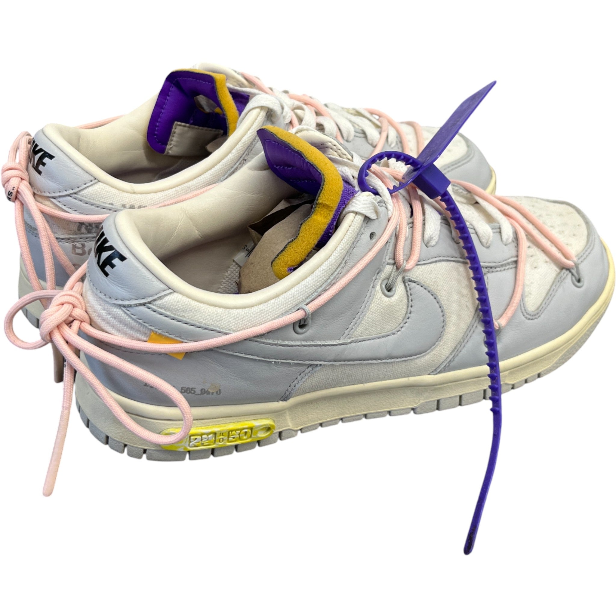 Men's X Nike Dunk Lot 24 Of 50 Low Trainers Grey Size EU 42 / UK 8