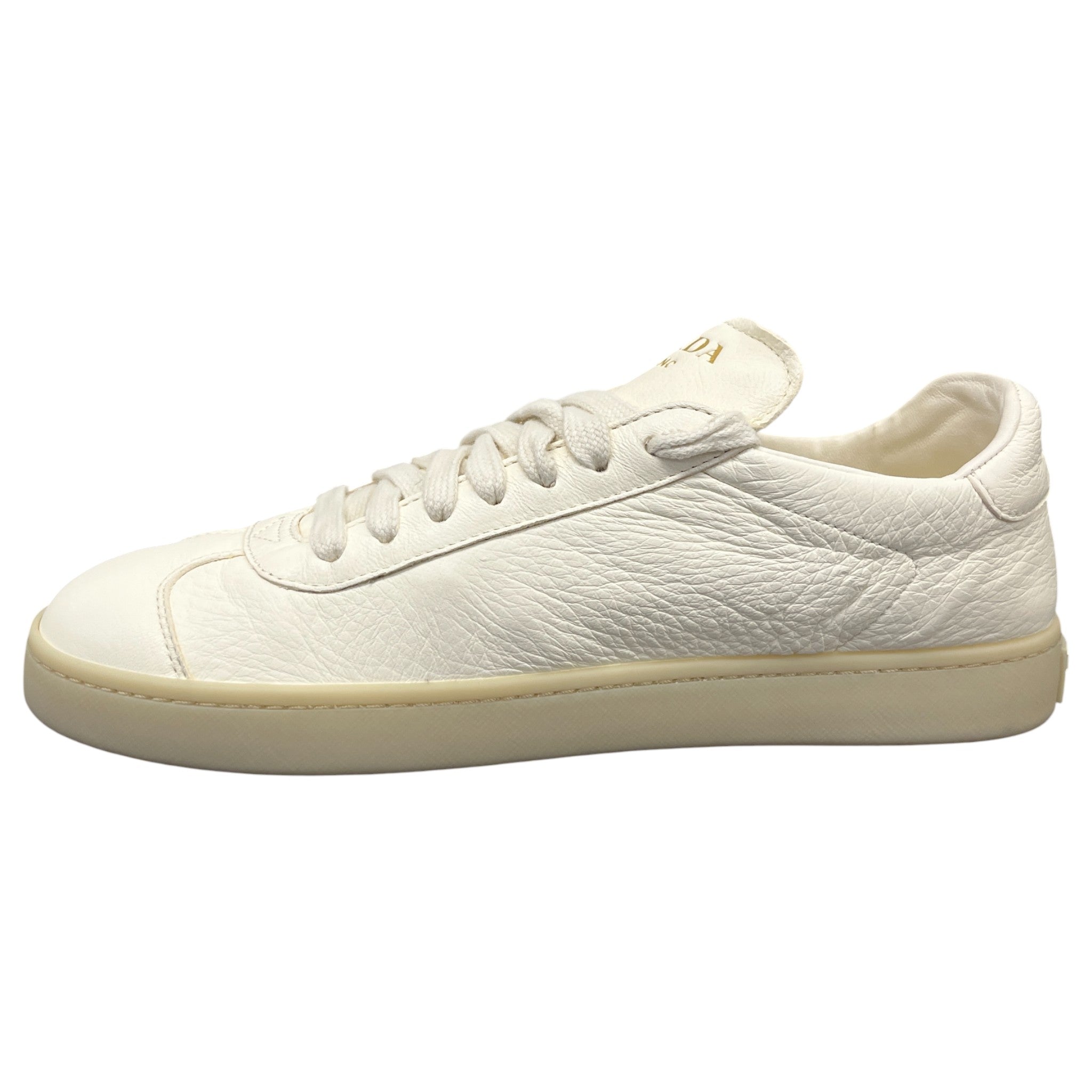 Women's Plaque Logo Low Trainers White Size EU 39.5 / UK 6.5