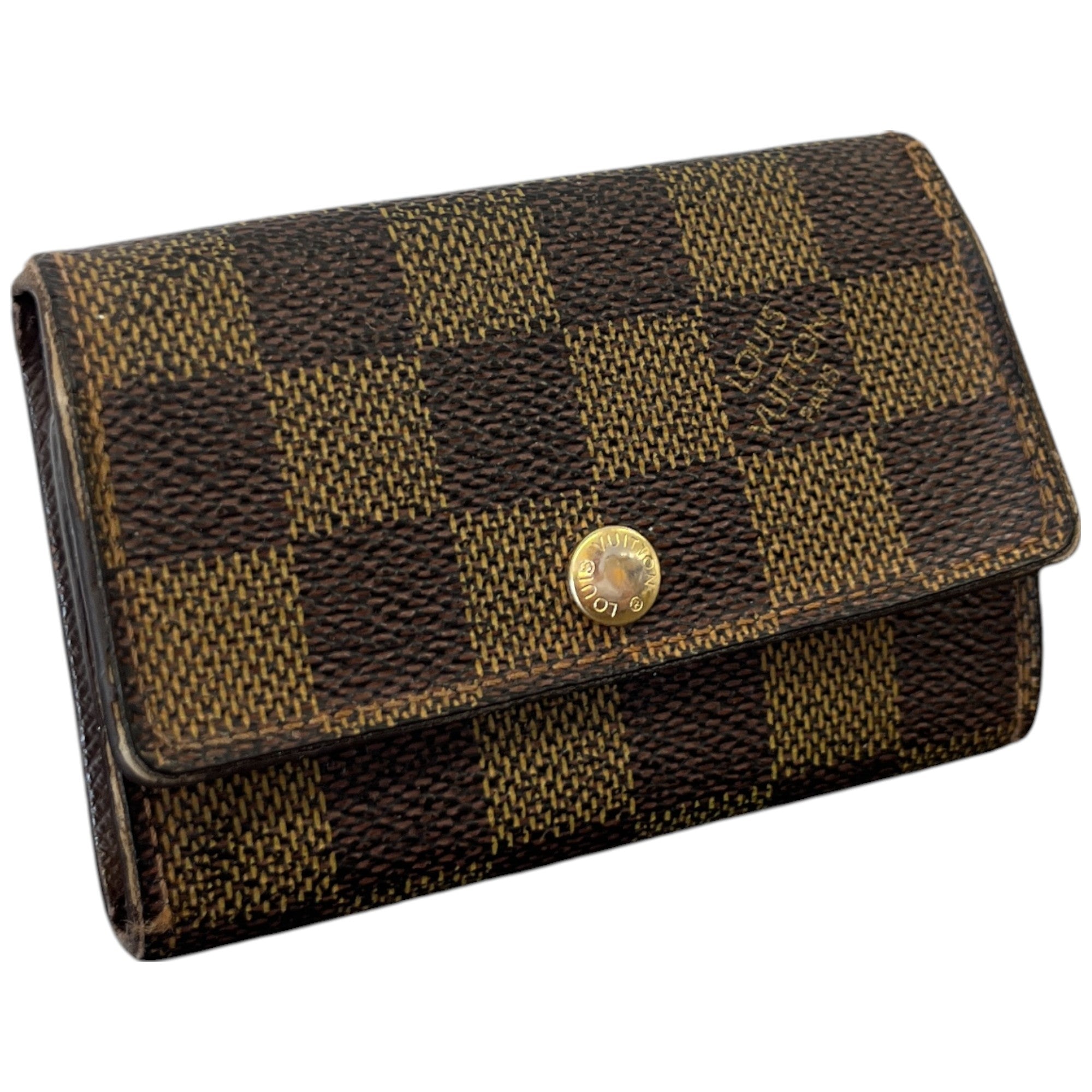 Men's Damier Ebene Key Holder Wallet Brown