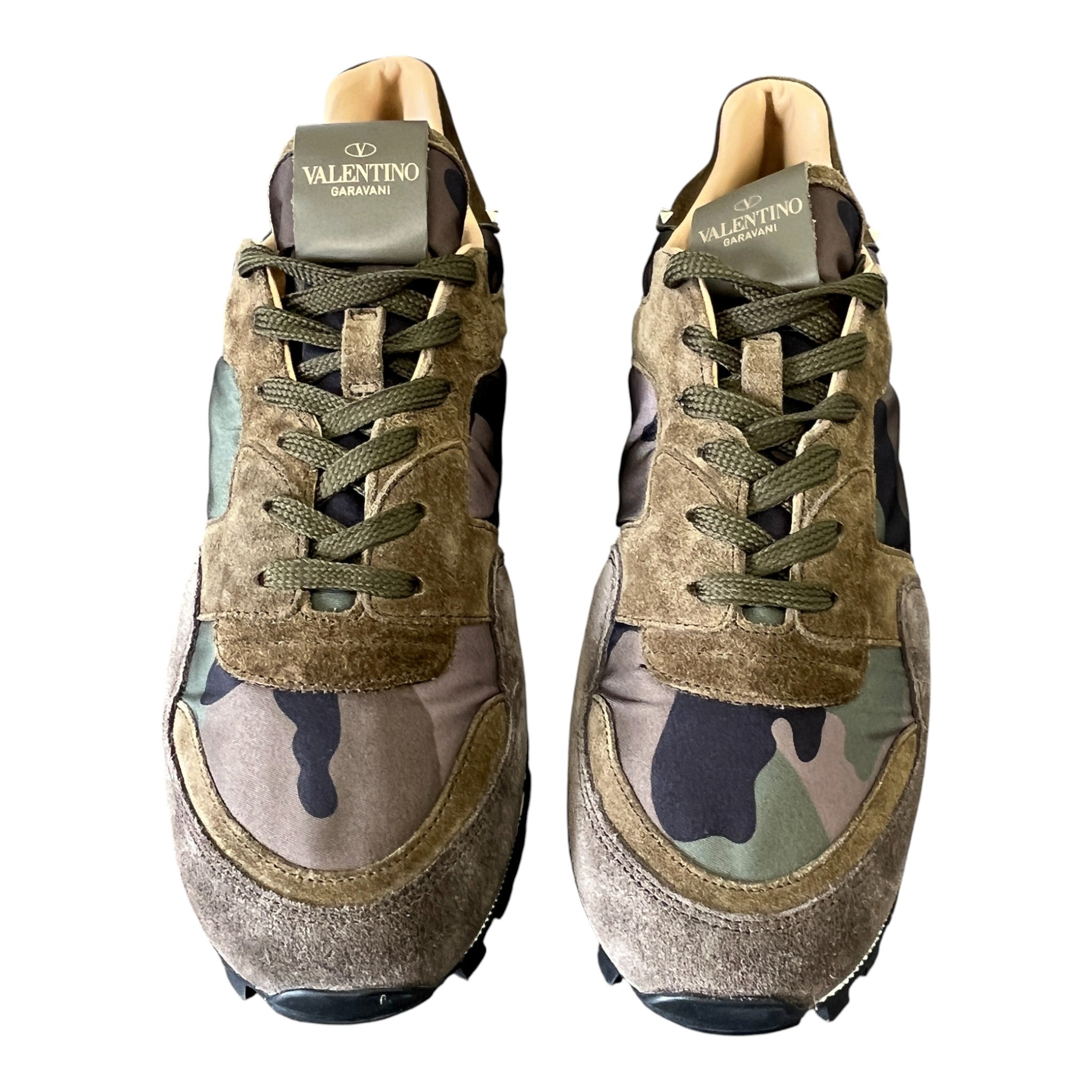 Men's Rockstud Low Trainers Khaki Size EU 41 / UK 7