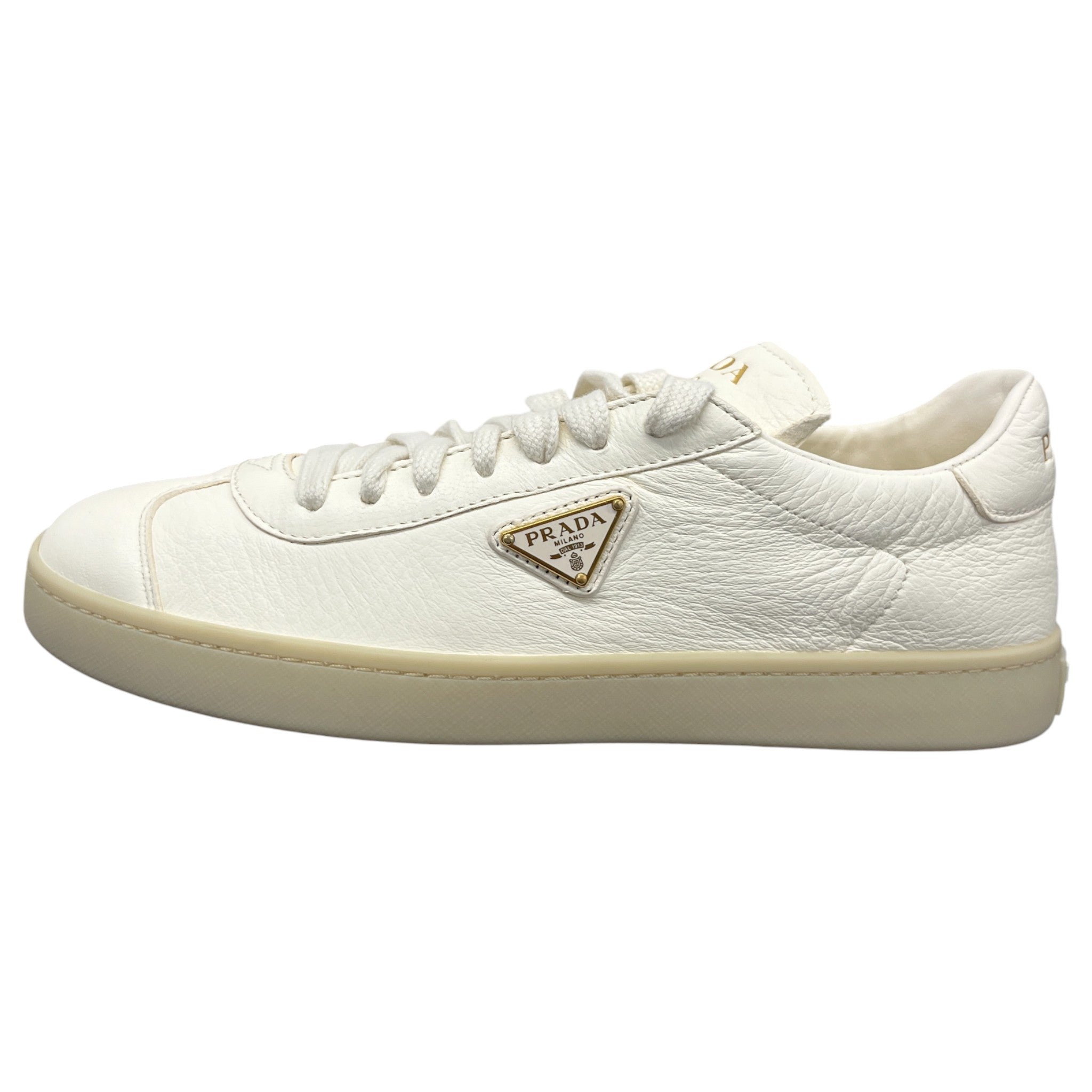 Women's Plaque Logo Low Trainers White Size EU 39.5 / UK 6.5