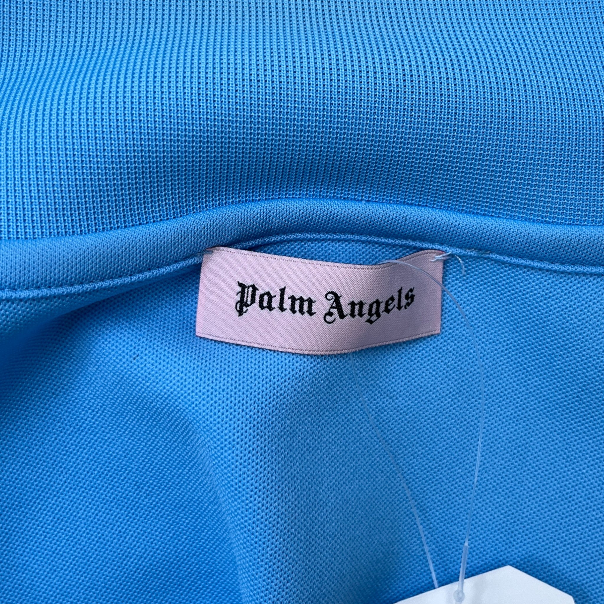 Men's Stripe Logo Track Jacket Blue Size XXL