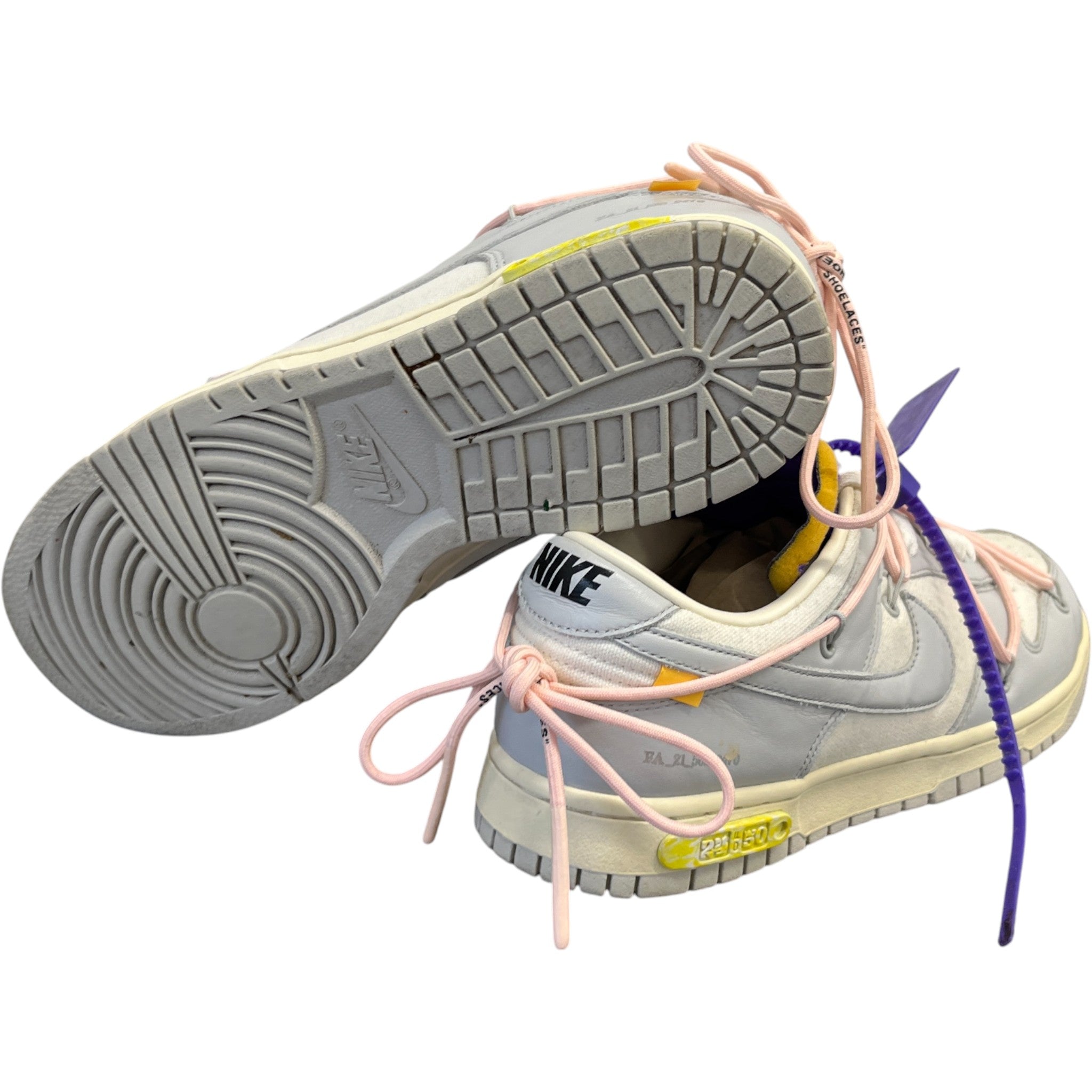 Men's X Nike Dunk Lot 24 Of 50 Low Trainers Grey Size EU 42 / UK 8