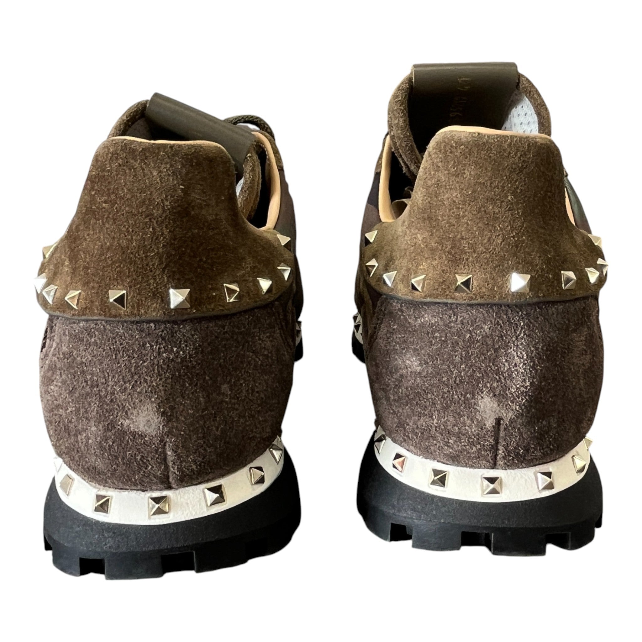 Men's Rockstud Low Trainers Khaki Size EU 41 / UK 7