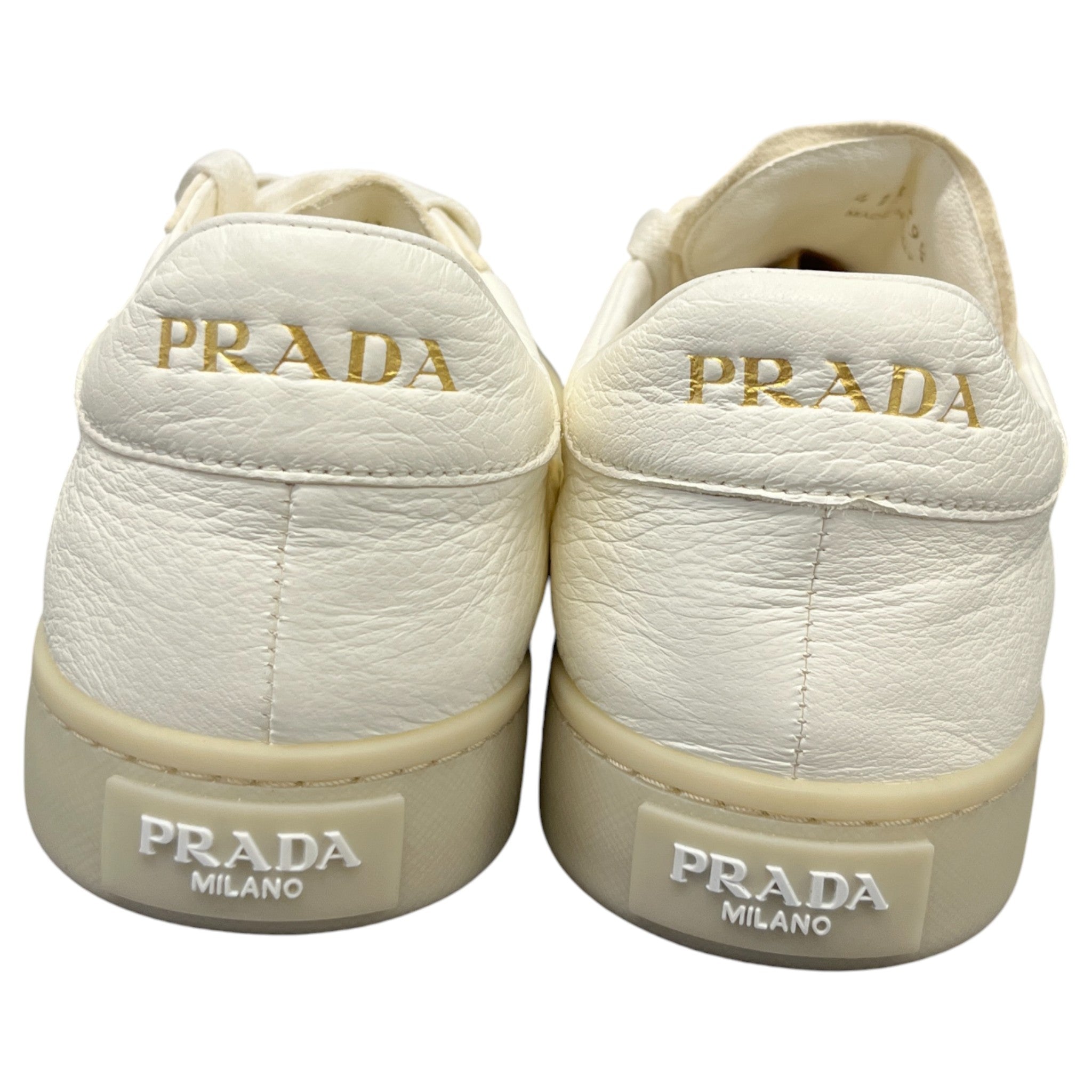 Women's Plaque Logo Low Trainers White Size EU 39.5 / UK 6.5