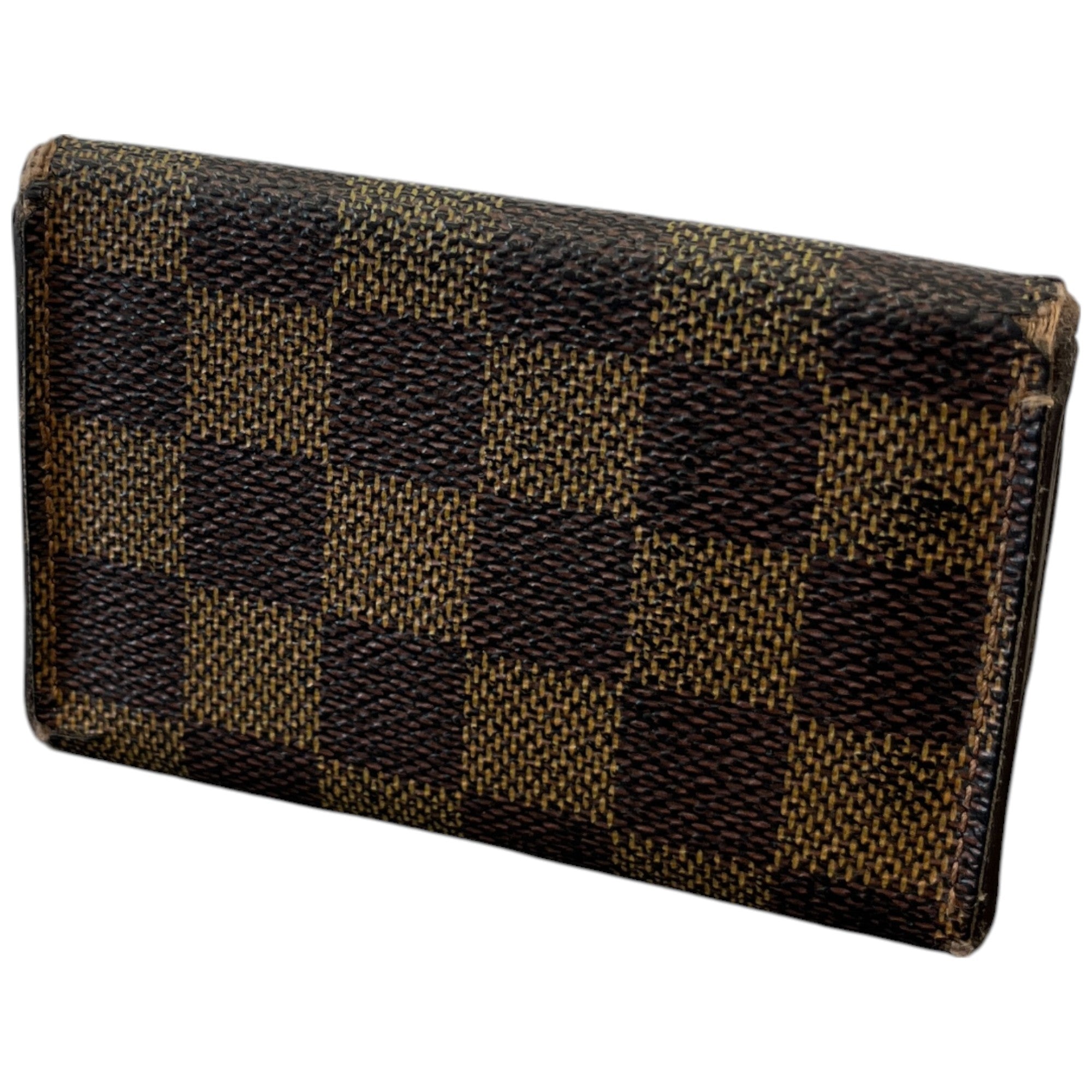 Men's Damier Ebene Key Holder Wallet Brown