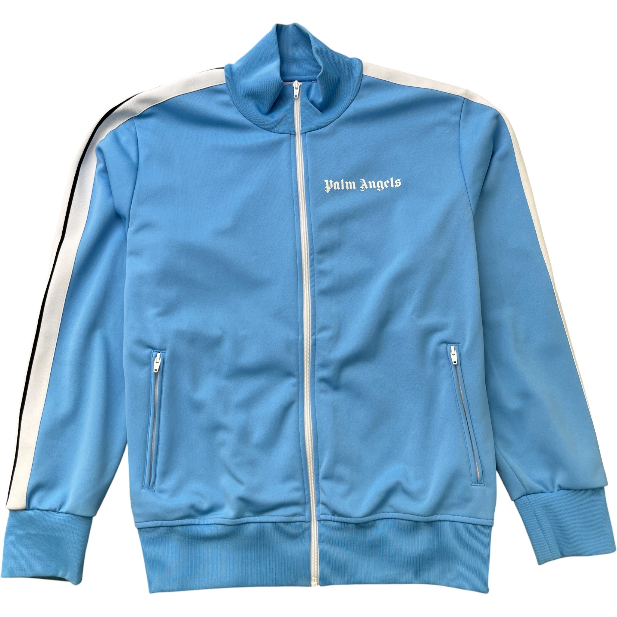 Men's Stripe Logo Track Jacket Blue Size XXL