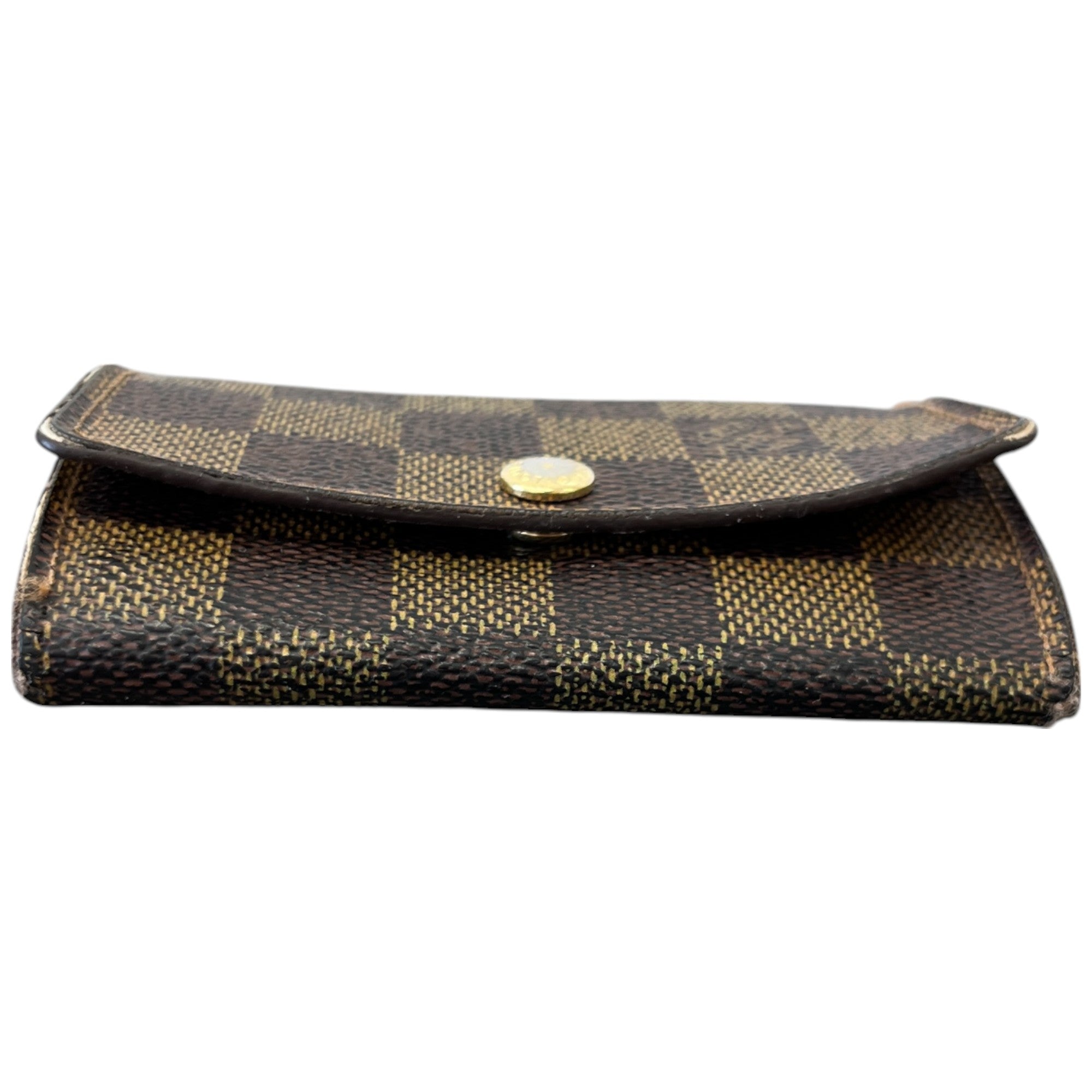 Men's Damier Ebene Key Holder Wallet Brown