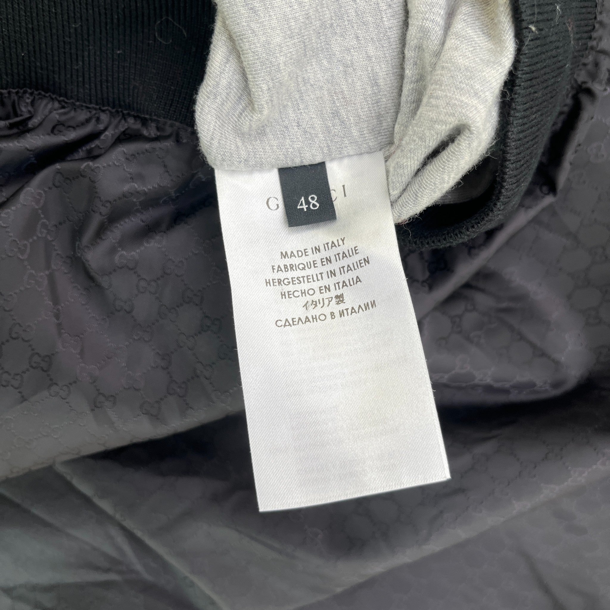 Men's Gg Supreme Jacket Black Size IT 48 / M