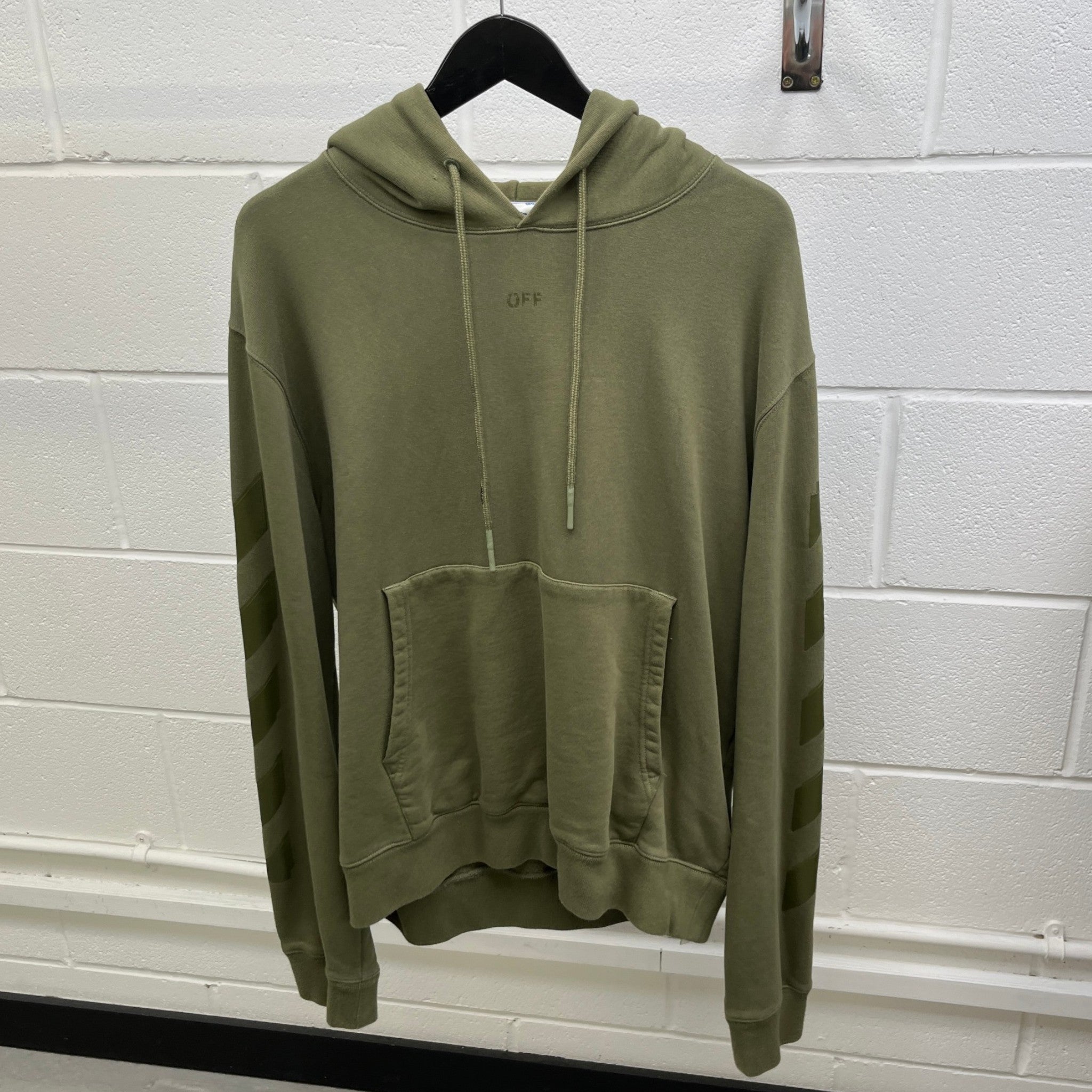 Men's Arrow Logo Hoodie Green Size XXL