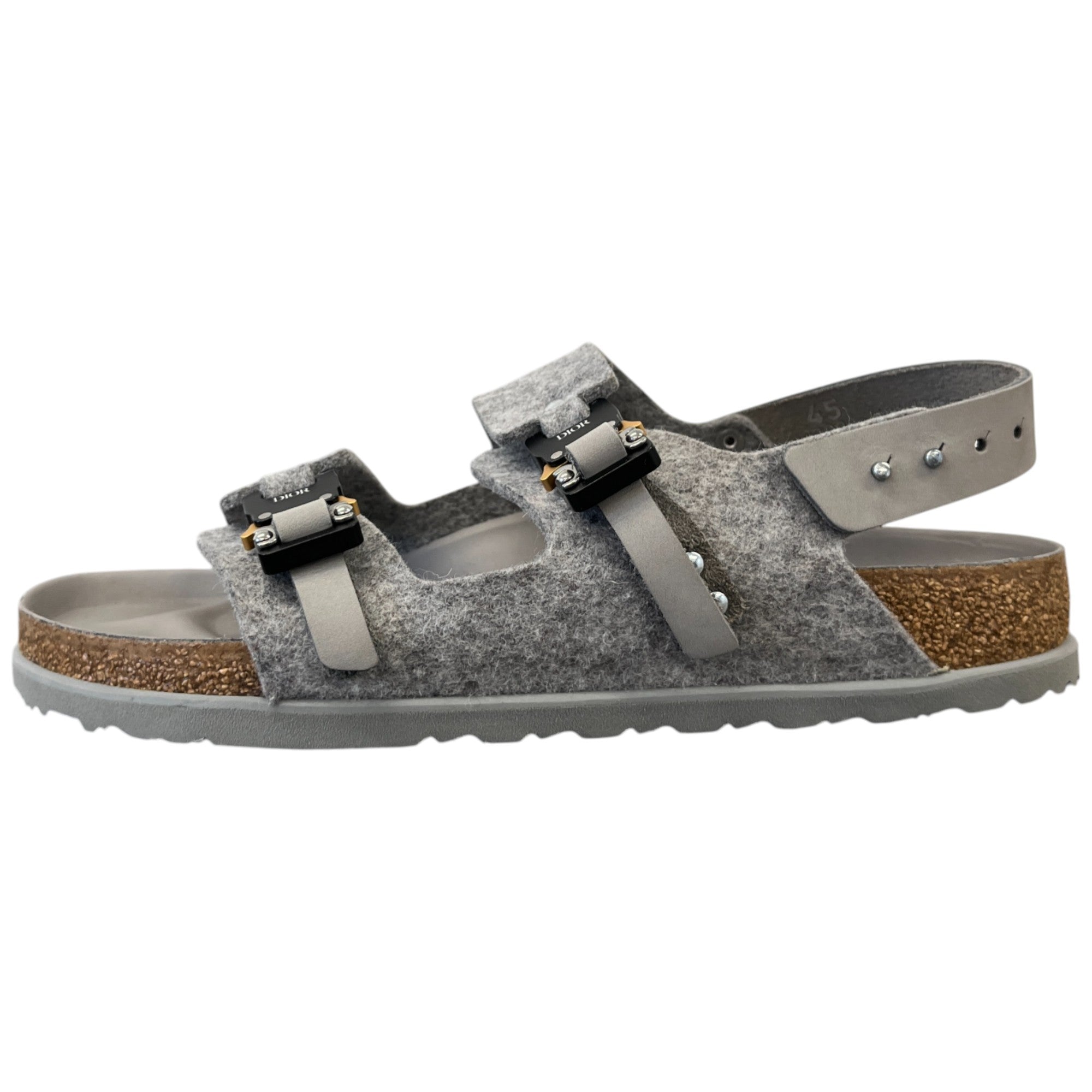 Men's Dior X Birkenstock Sandals Grey Size EU 45 / UK 11