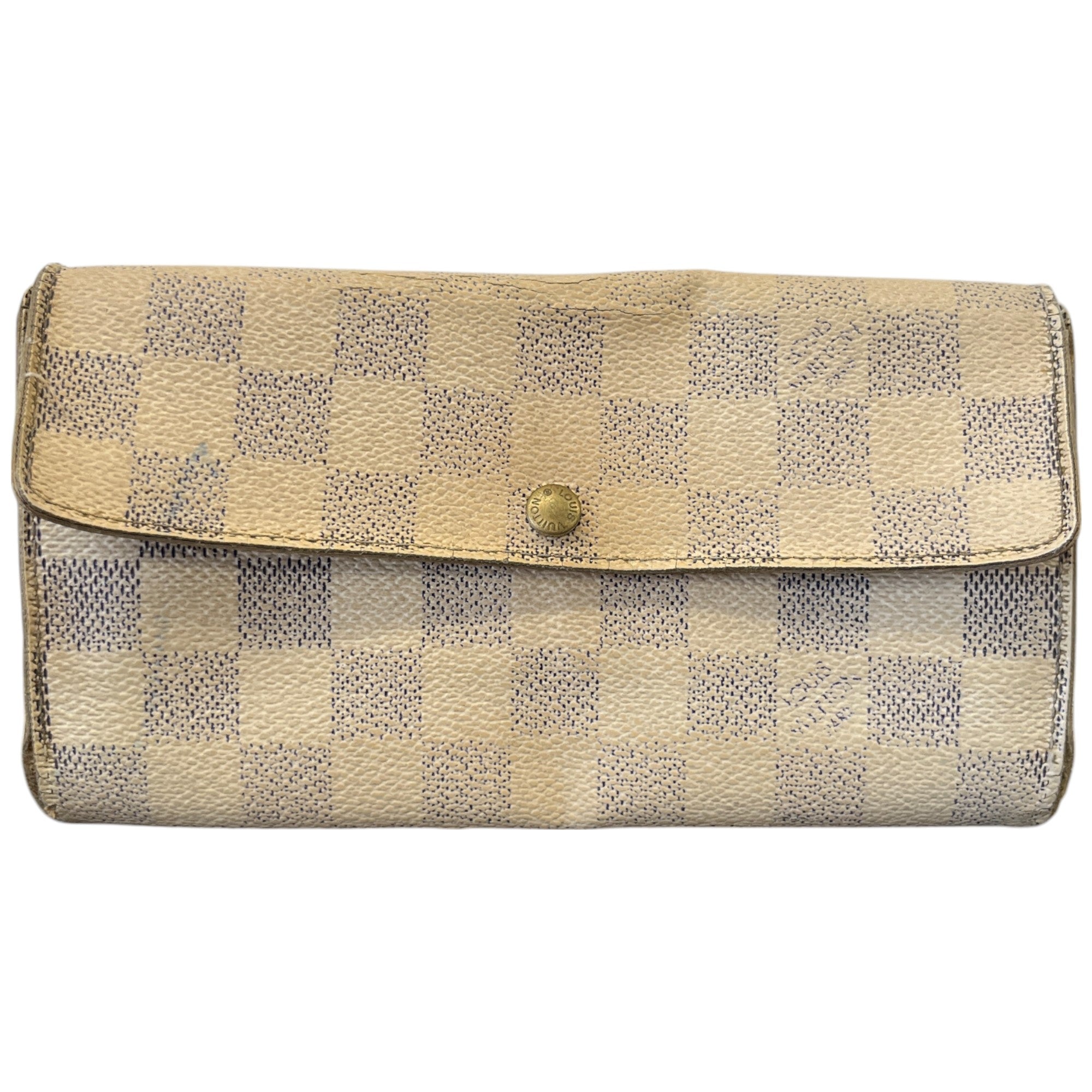 Women's Damier Azur Sarah Wallet White