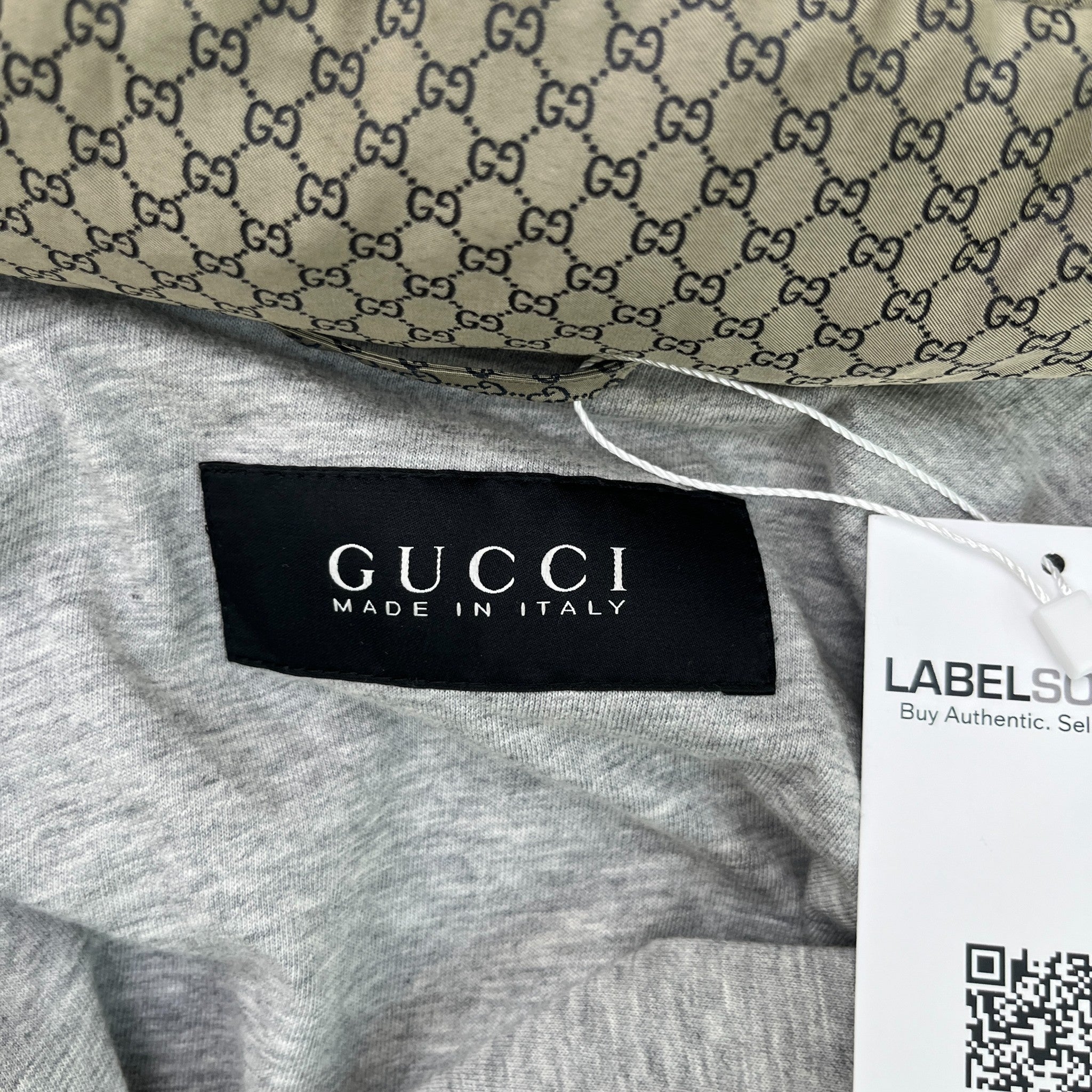 Men's Gg Supreme Jacket Grey Size IT 48 / M