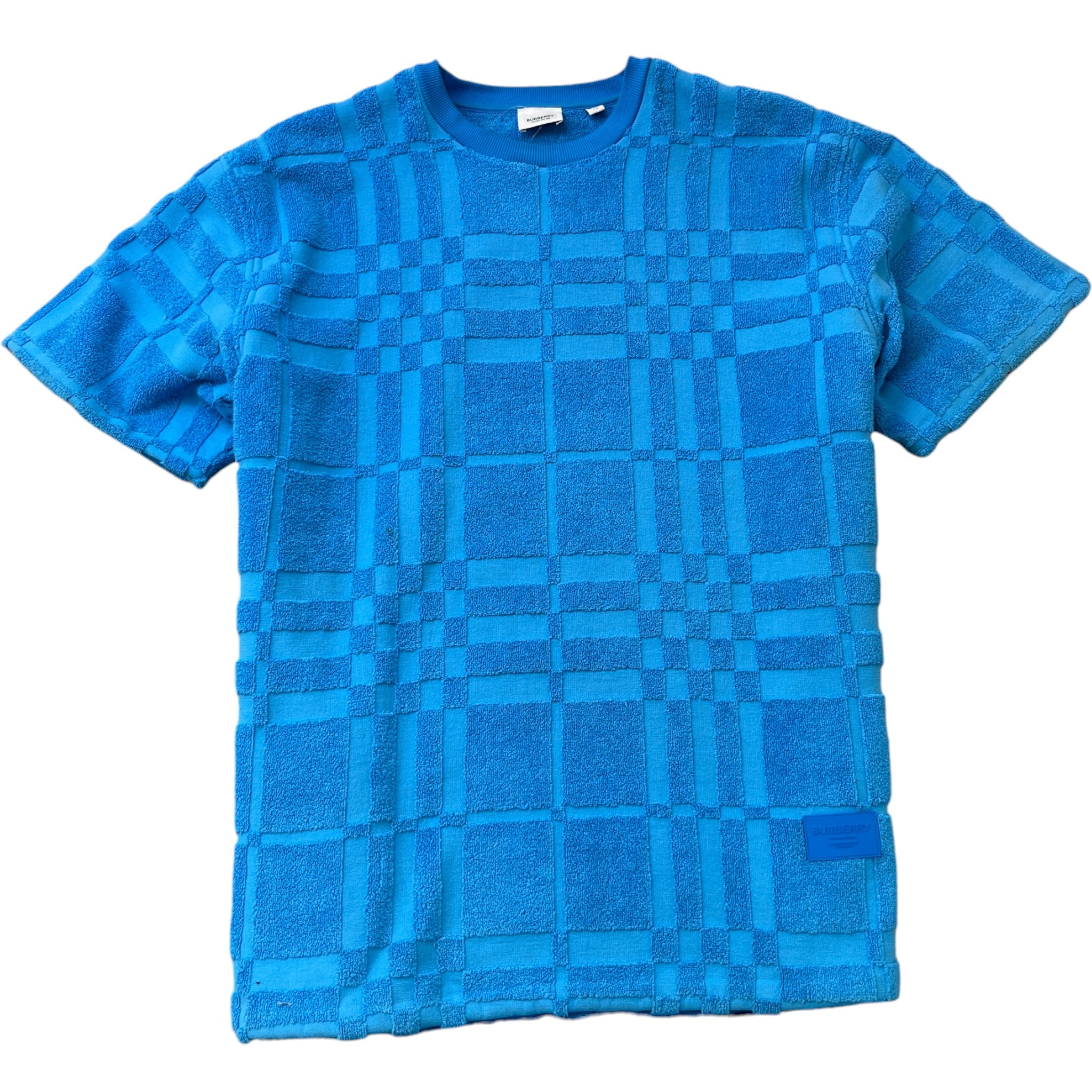 Men's Willesden Mega Check T-Shirt Blue Size XL