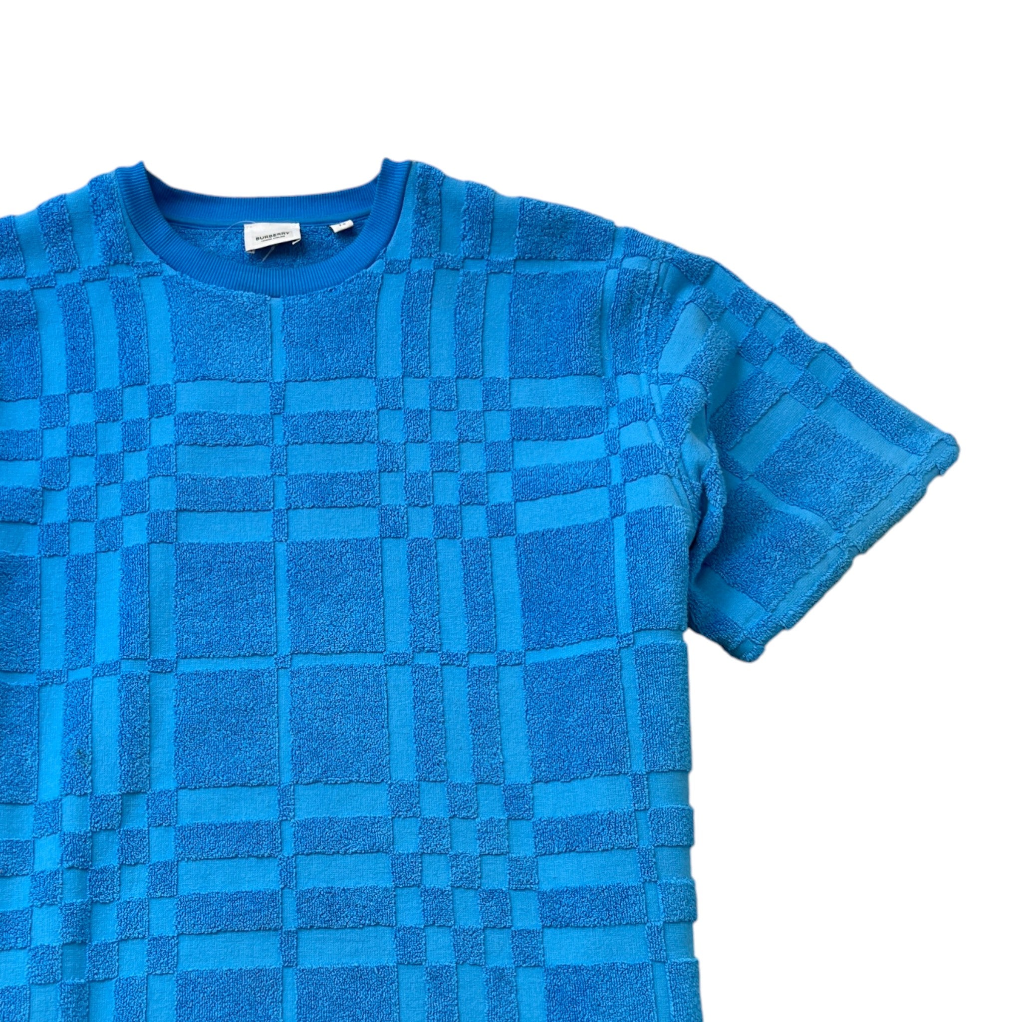 Men's Willesden Mega Check T-Shirt Blue Size XL