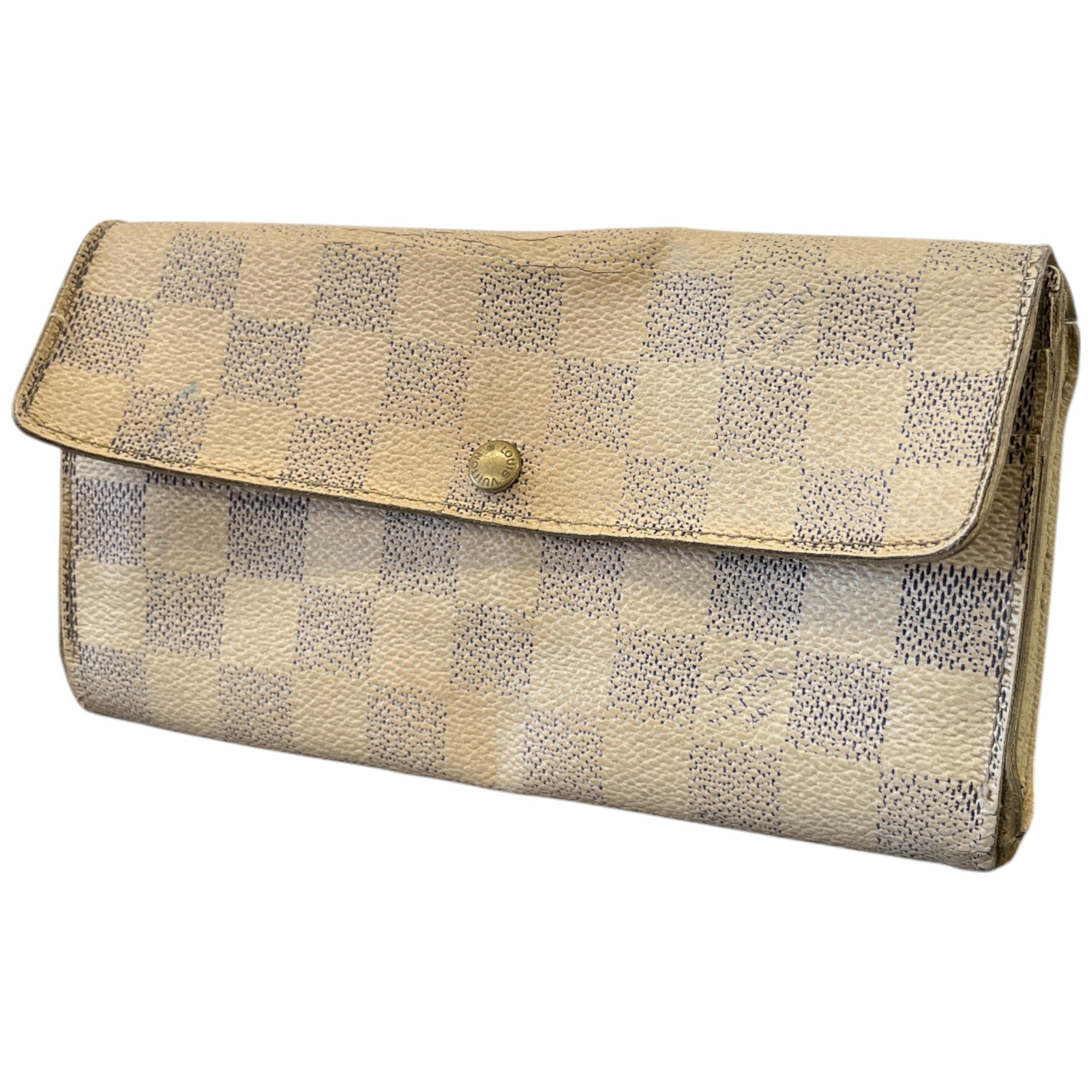 Women's Damier Azur Sarah Wallet White