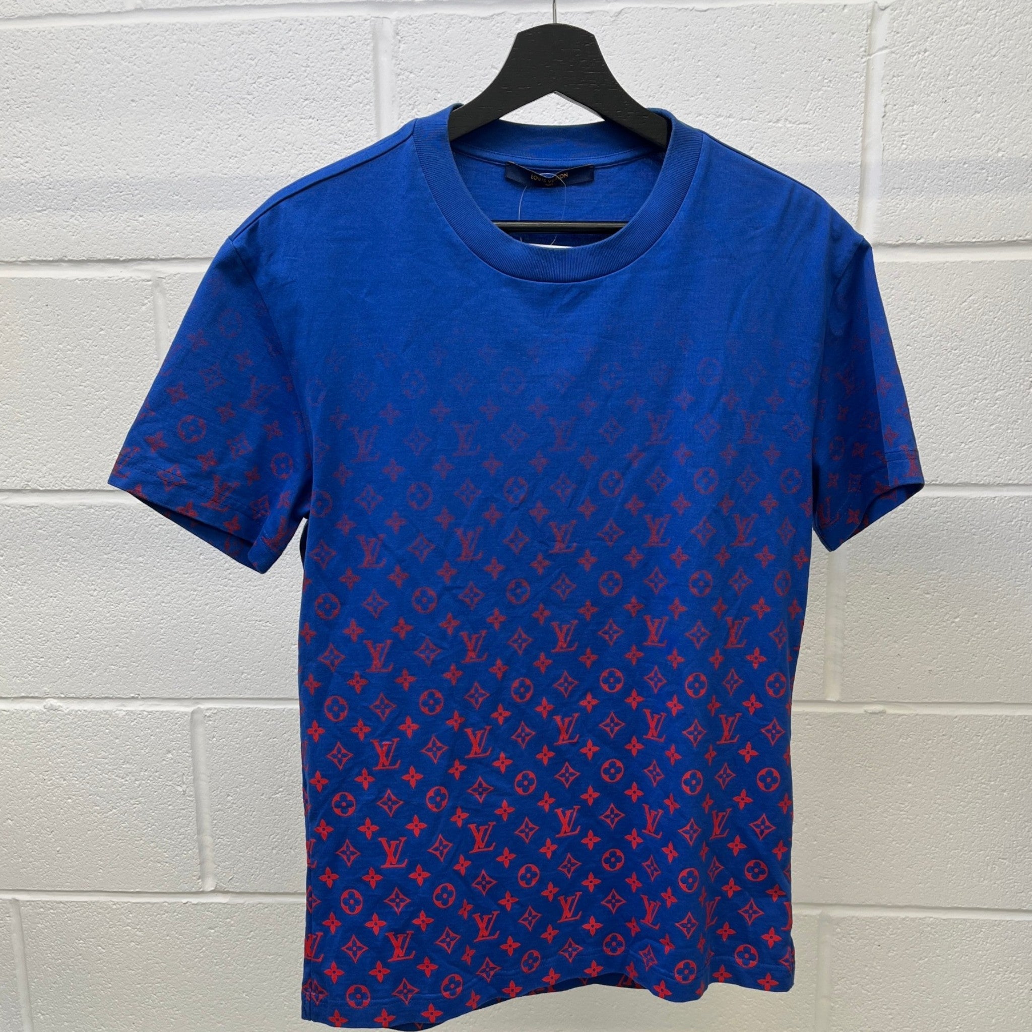 Men's Monogram Gradient T-Shirt Navy Size S