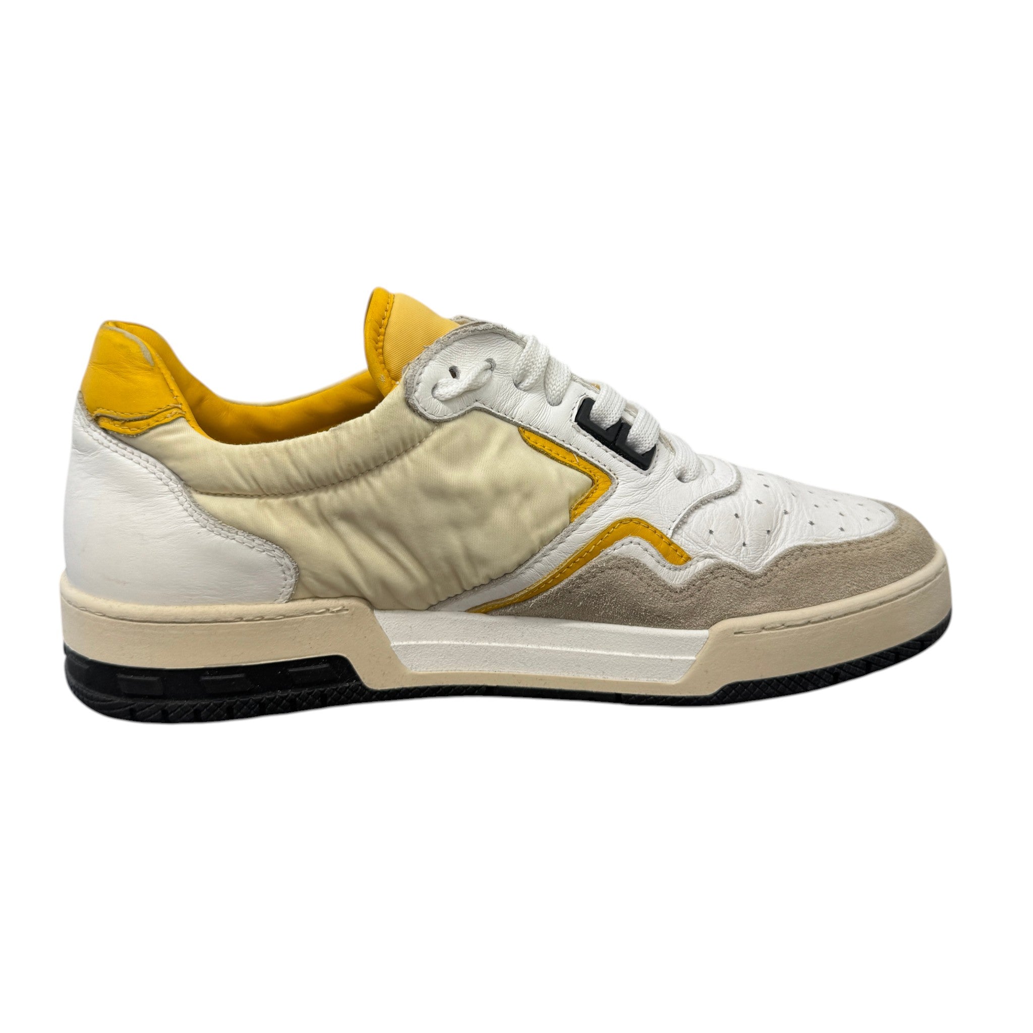 Men's Racing Low Trainers Cream Size EU 42 / UK 8