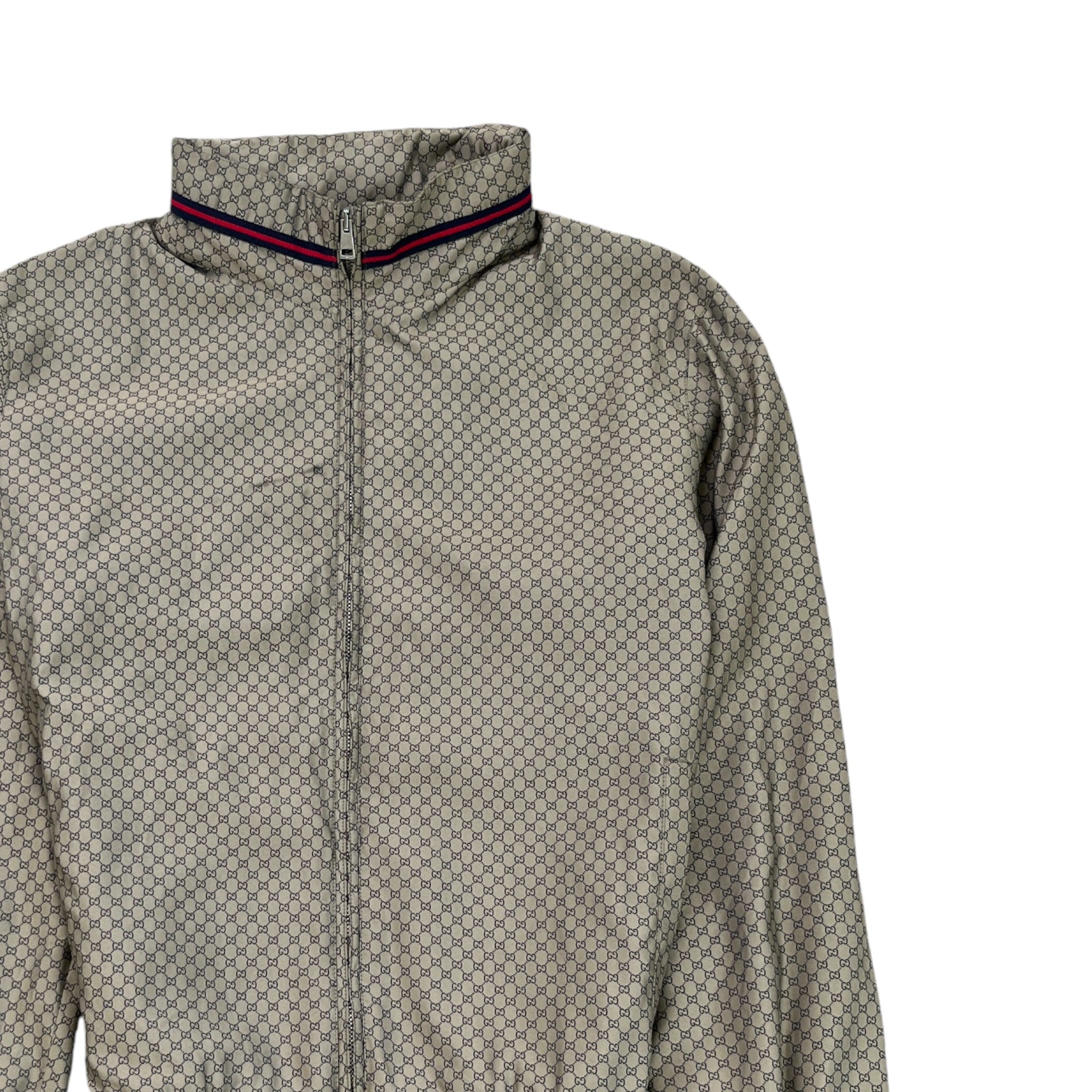 Men's Gg Supreme Jacket Grey Size IT 48 / M