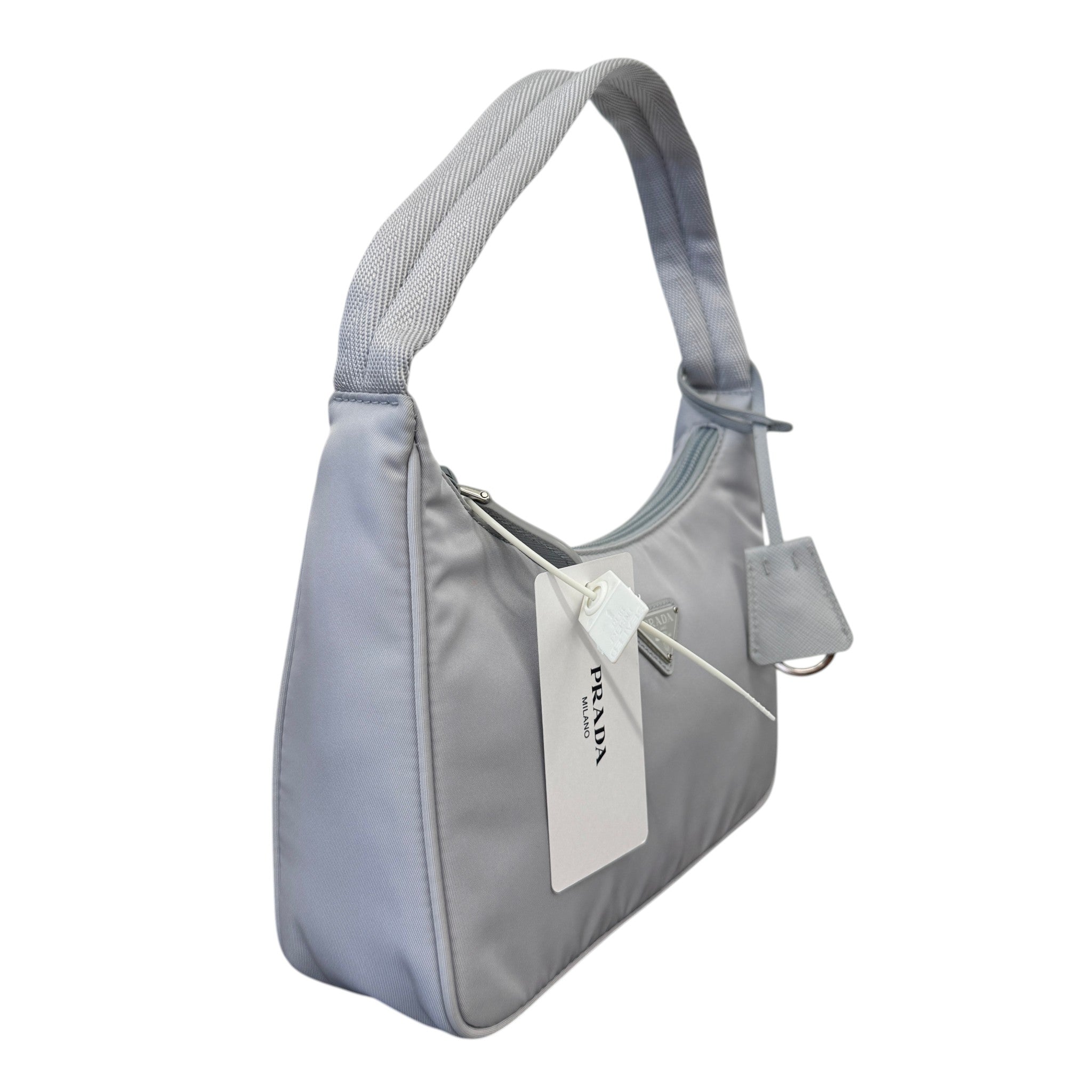 Women's Re-Edition 2000 Tessuto Mini Hobo Bag Grey