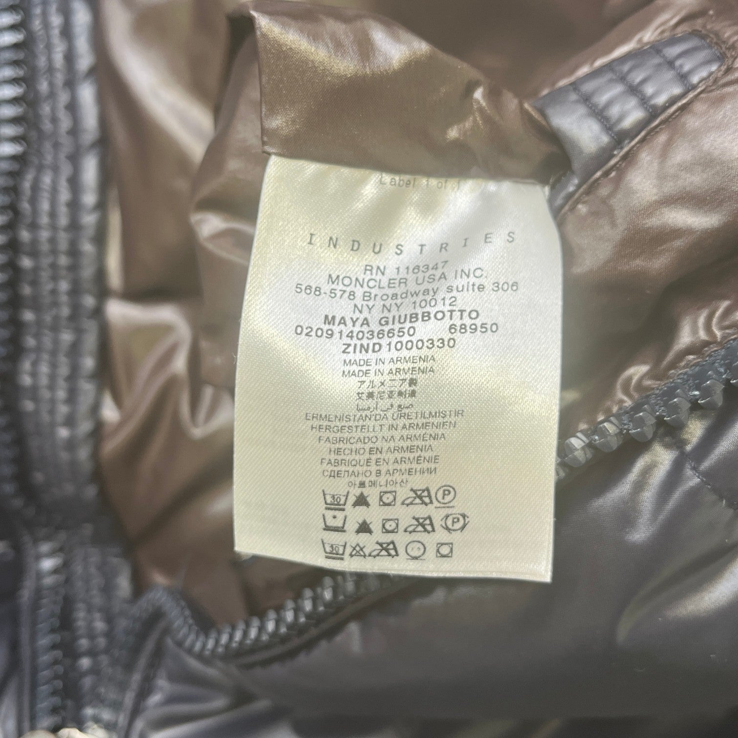 Men's Maya Down Jacket Navy Size 4 / XL