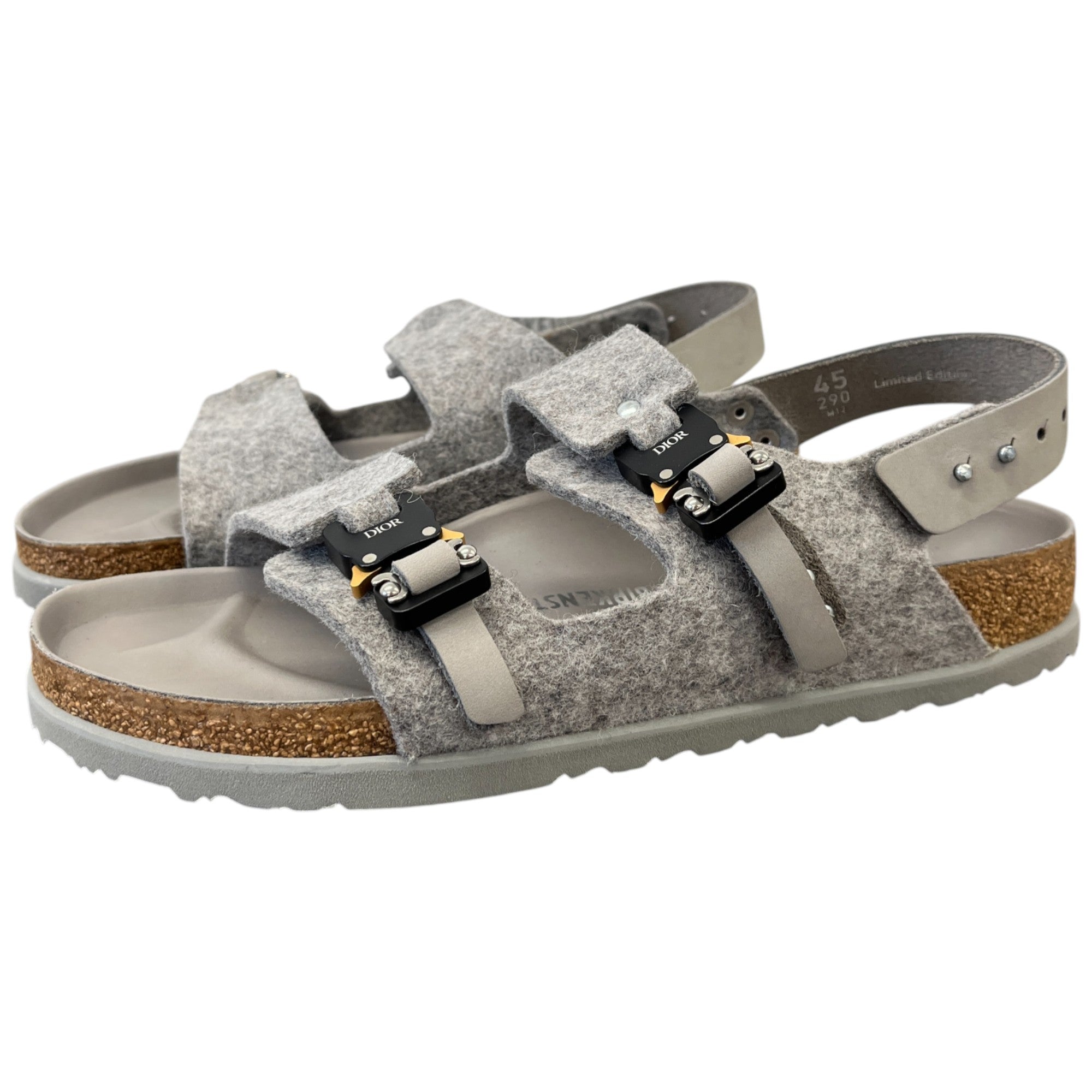 Men's Dior X Birkenstock Sandals Grey Size EU 45 / UK 11