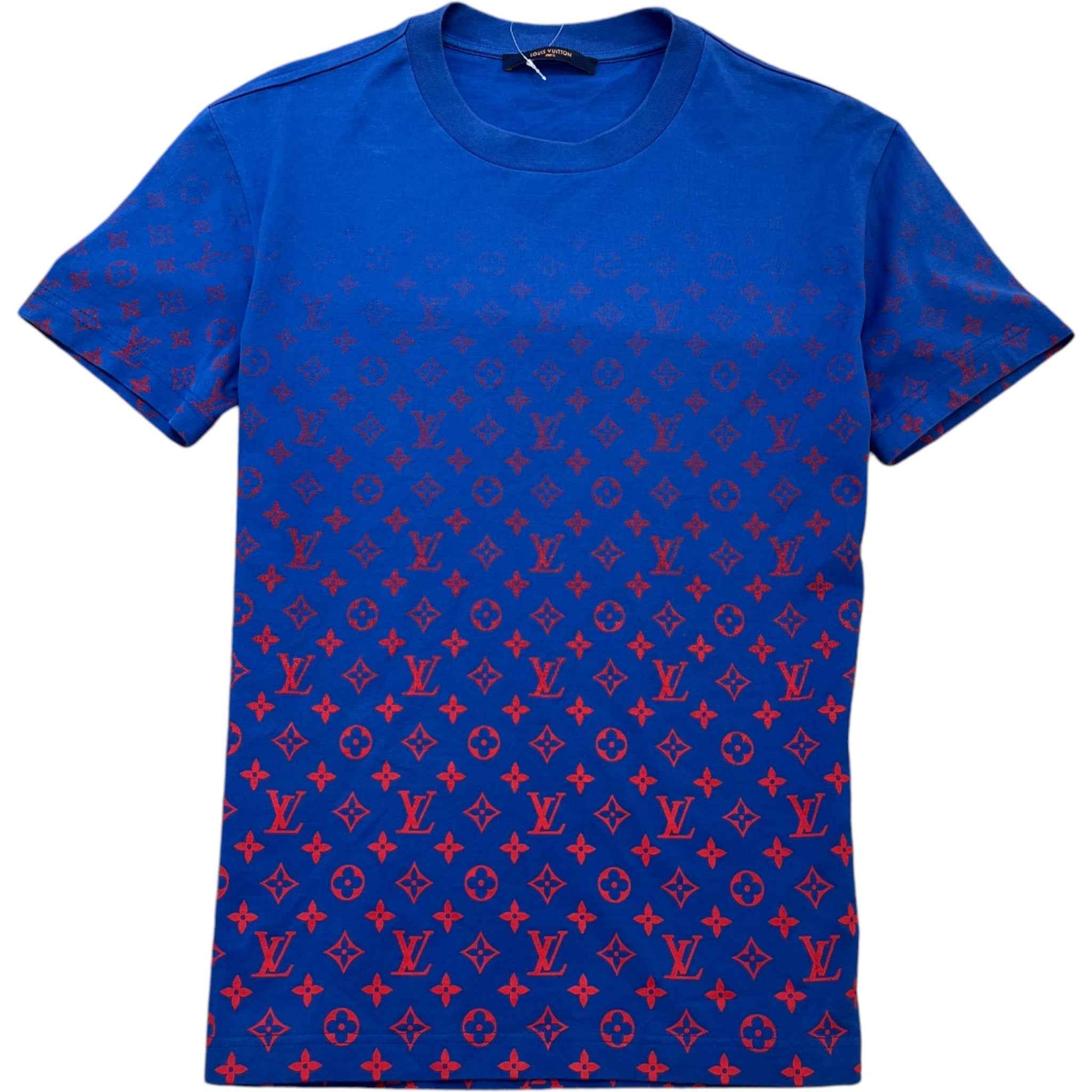 Men's Monogram Gradient T-Shirt Navy Size S