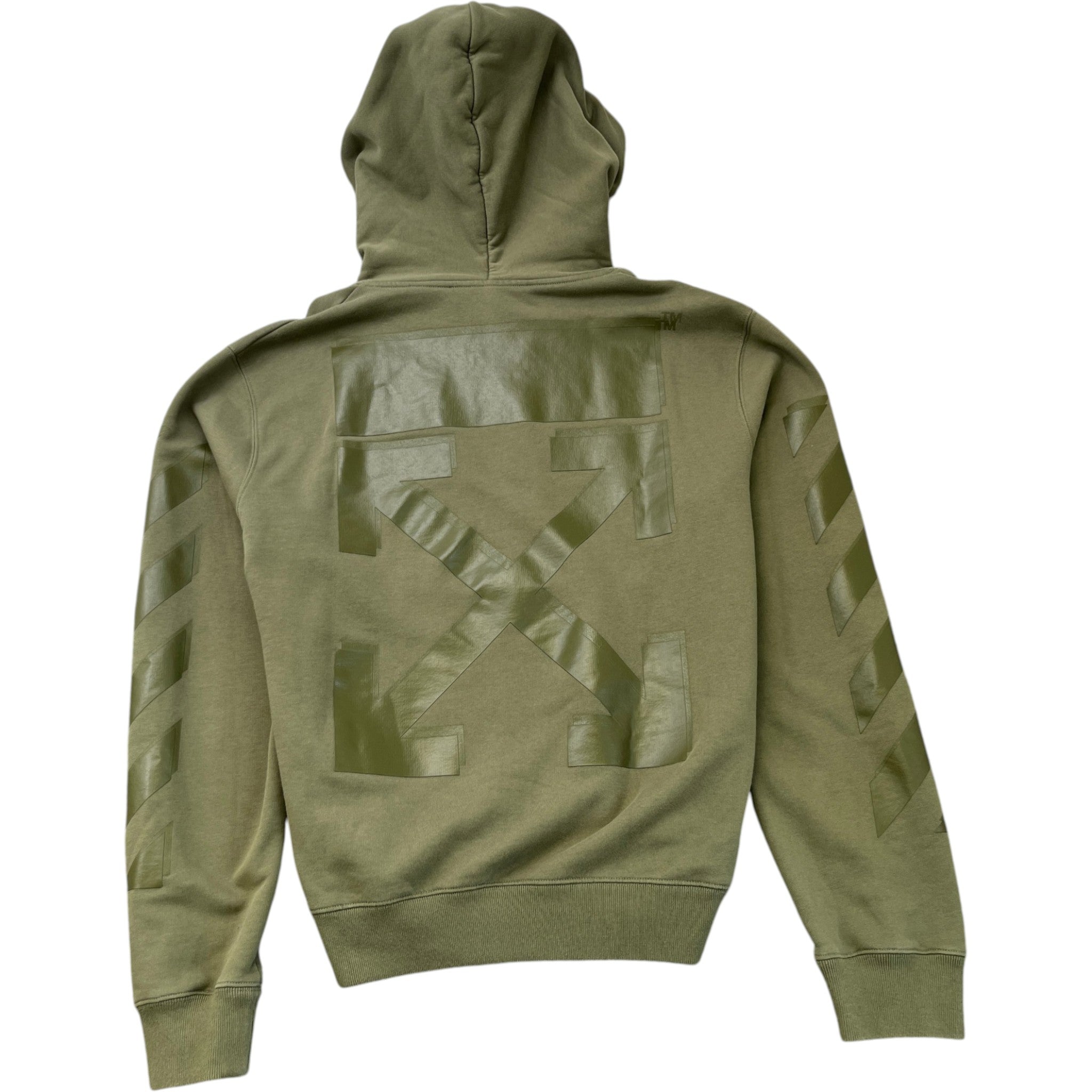 Men's Arrow Logo Hoodie Green Size XXL