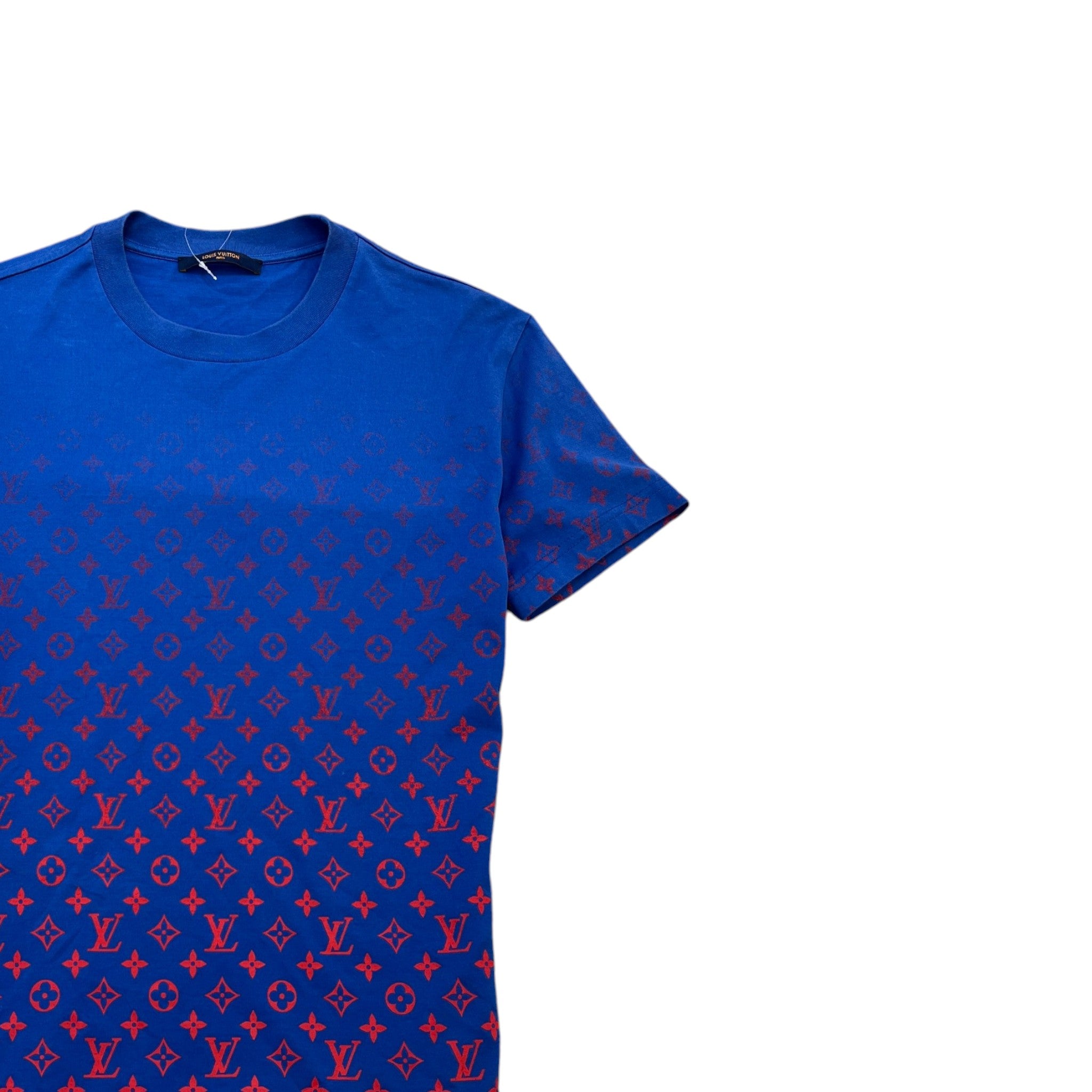 Men's Monogram Gradient T-Shirt Navy Size S