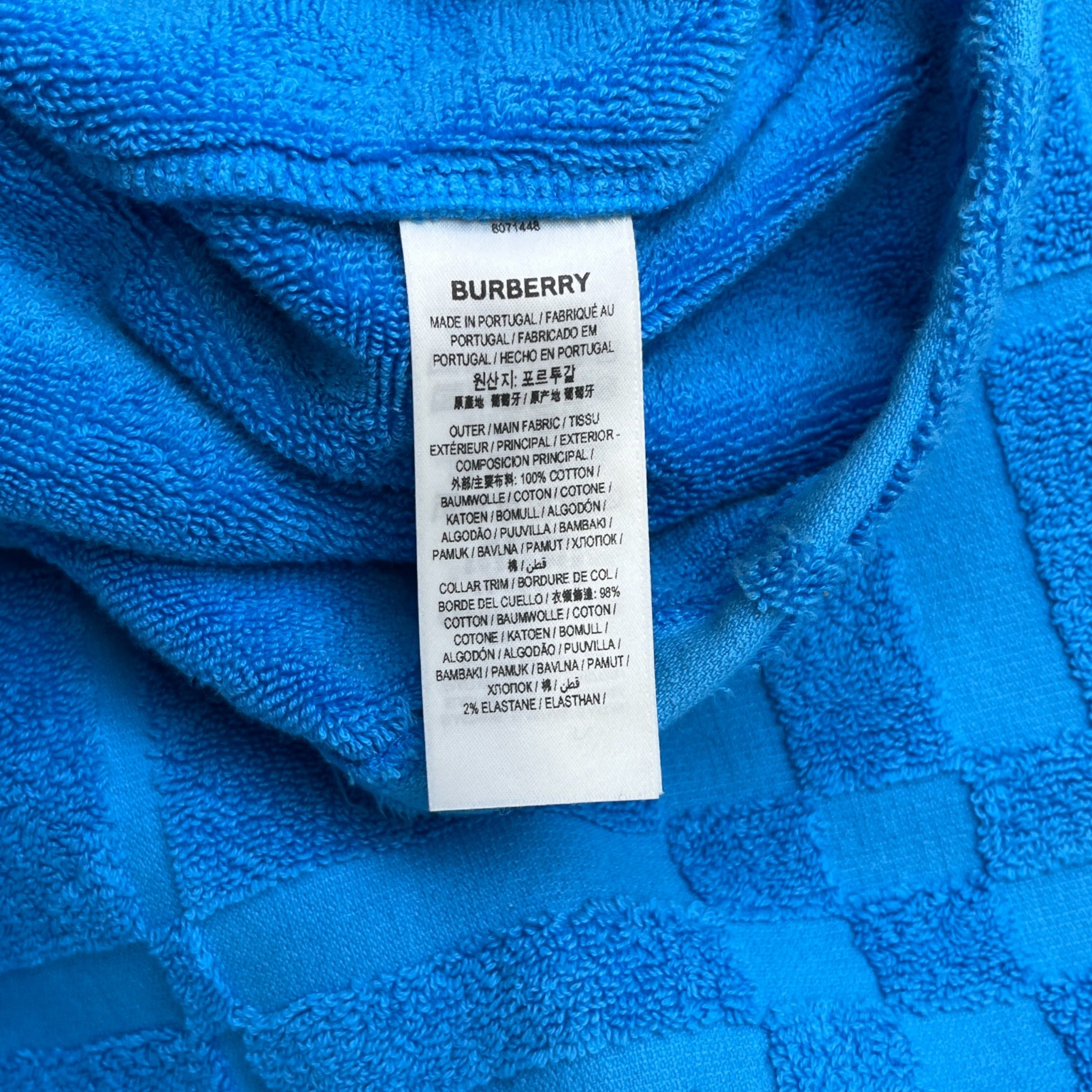 Men's Willesden Mega Check T-Shirt Blue Size XL