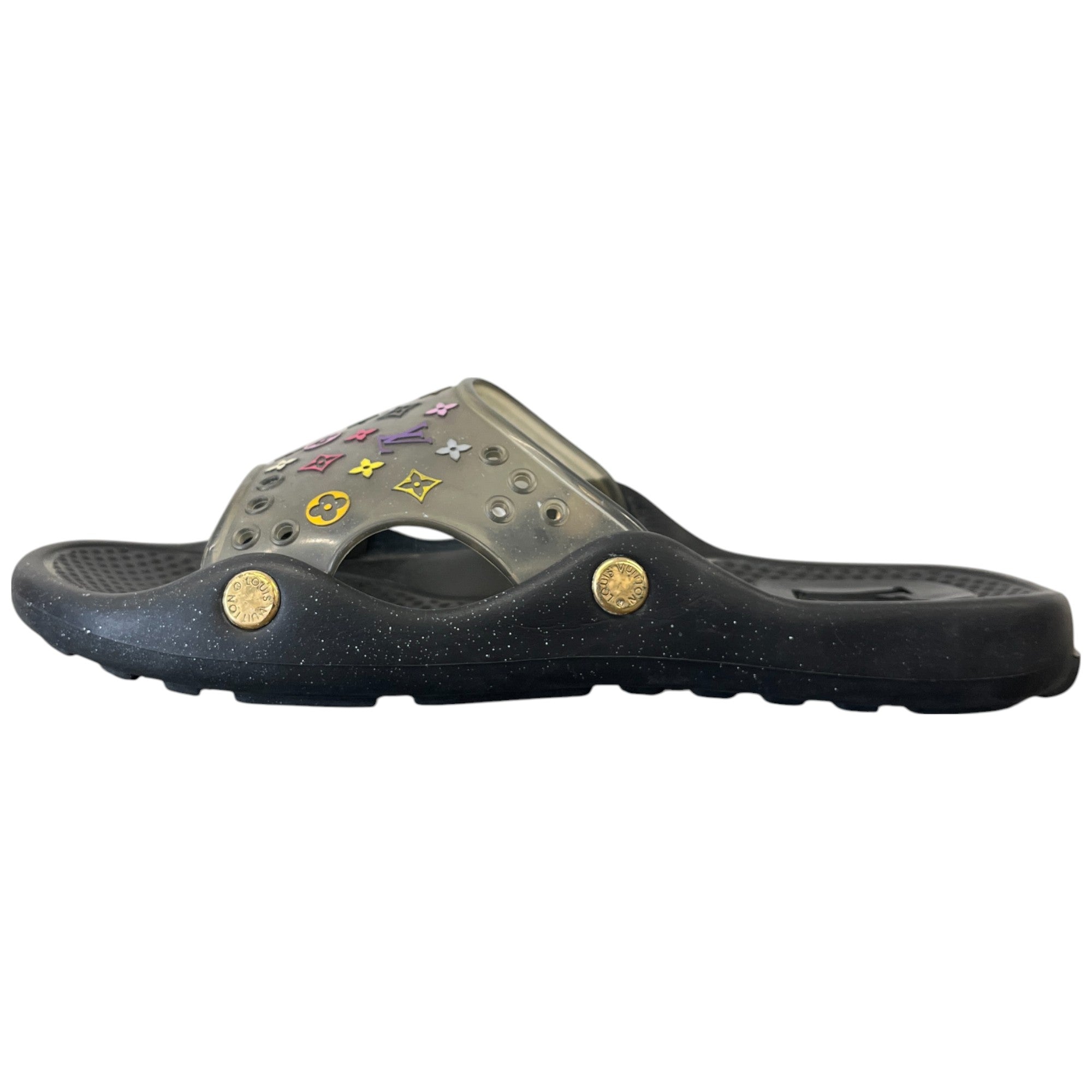 Women's Multicolor Monogram Murakami Slides Black Size EU 37 / UK 4