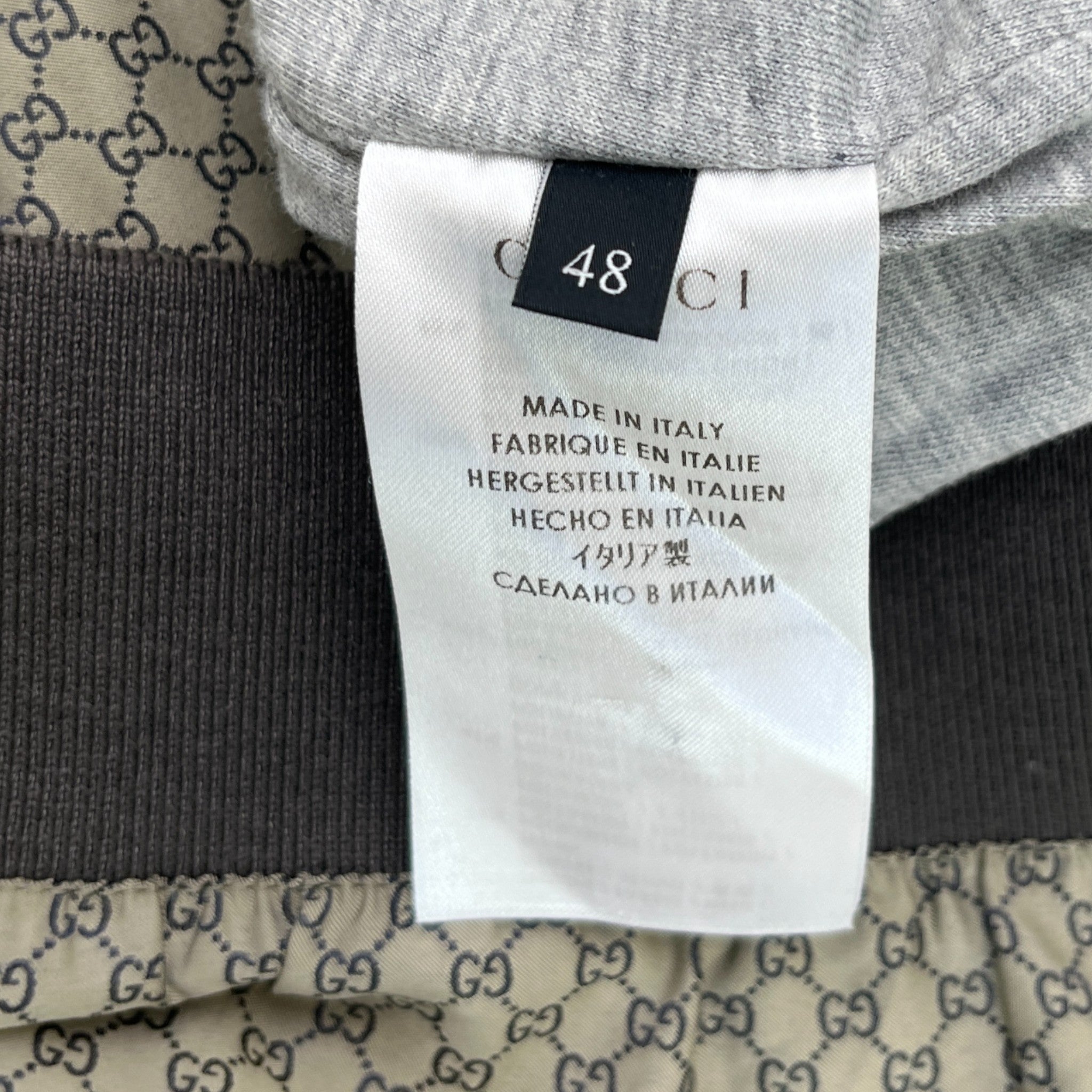 Men's Gg Supreme Jacket Grey Size IT 48 / M