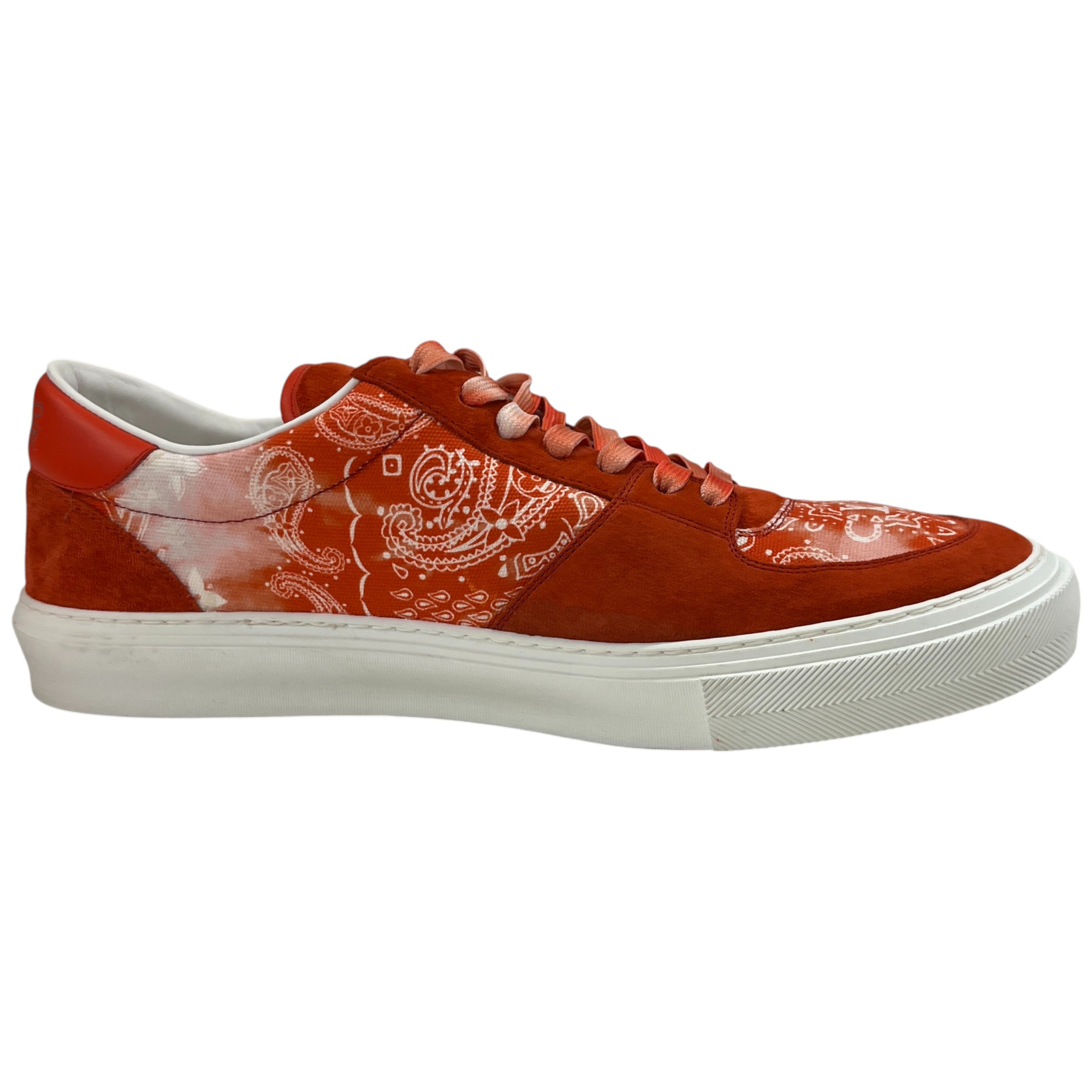 Men's Ollie Bandana Print Low Trainers Red Size EU 44 / UK 10