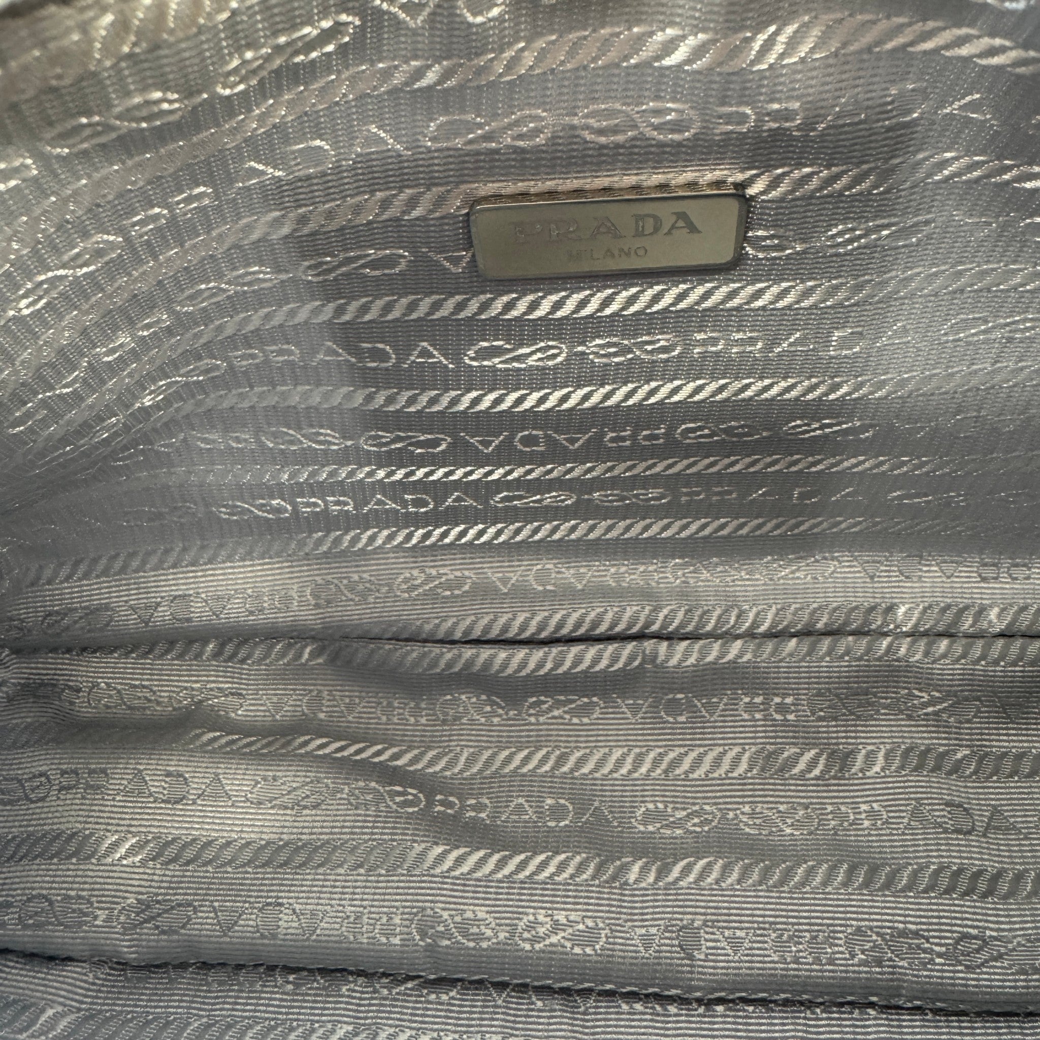 Women's Re-Edition 2000 Tessuto Mini Hobo Bag Grey