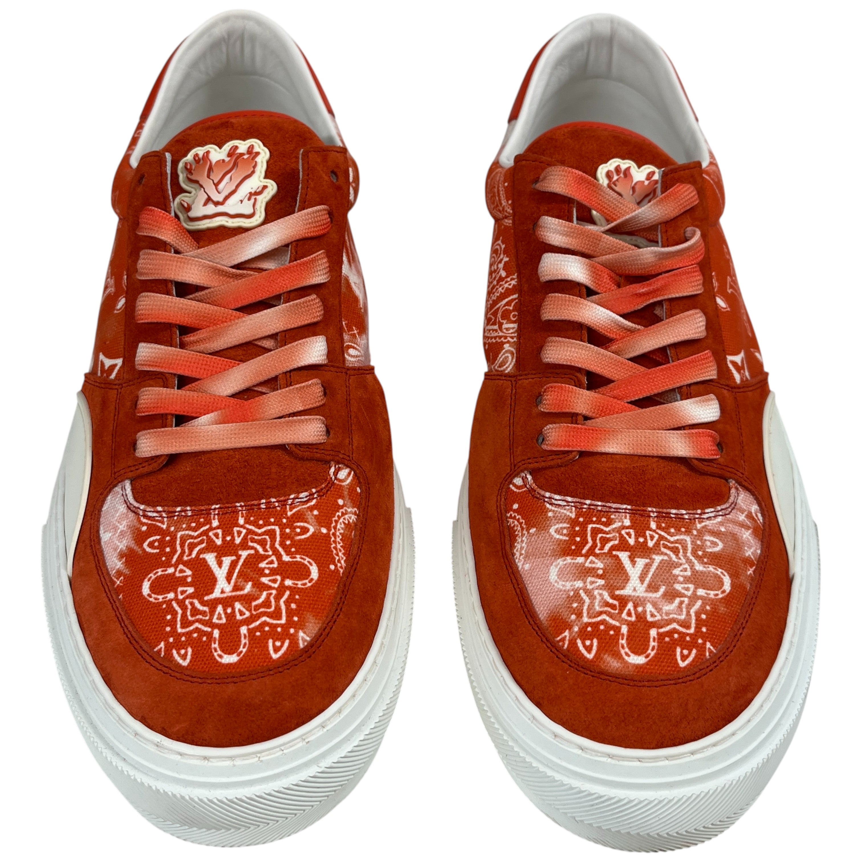 Men's Ollie Bandana Print Low Trainers Red Size EU 44 / UK 10