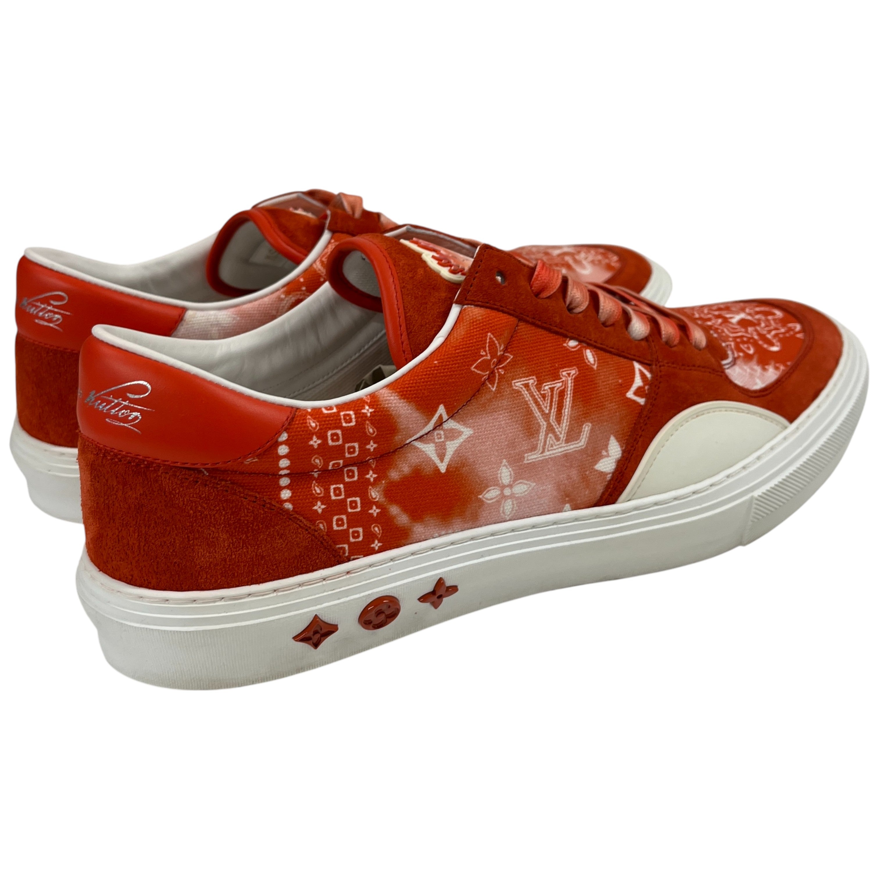 Men's Ollie Bandana Print Low Trainers Red Size EU 44 / UK 10