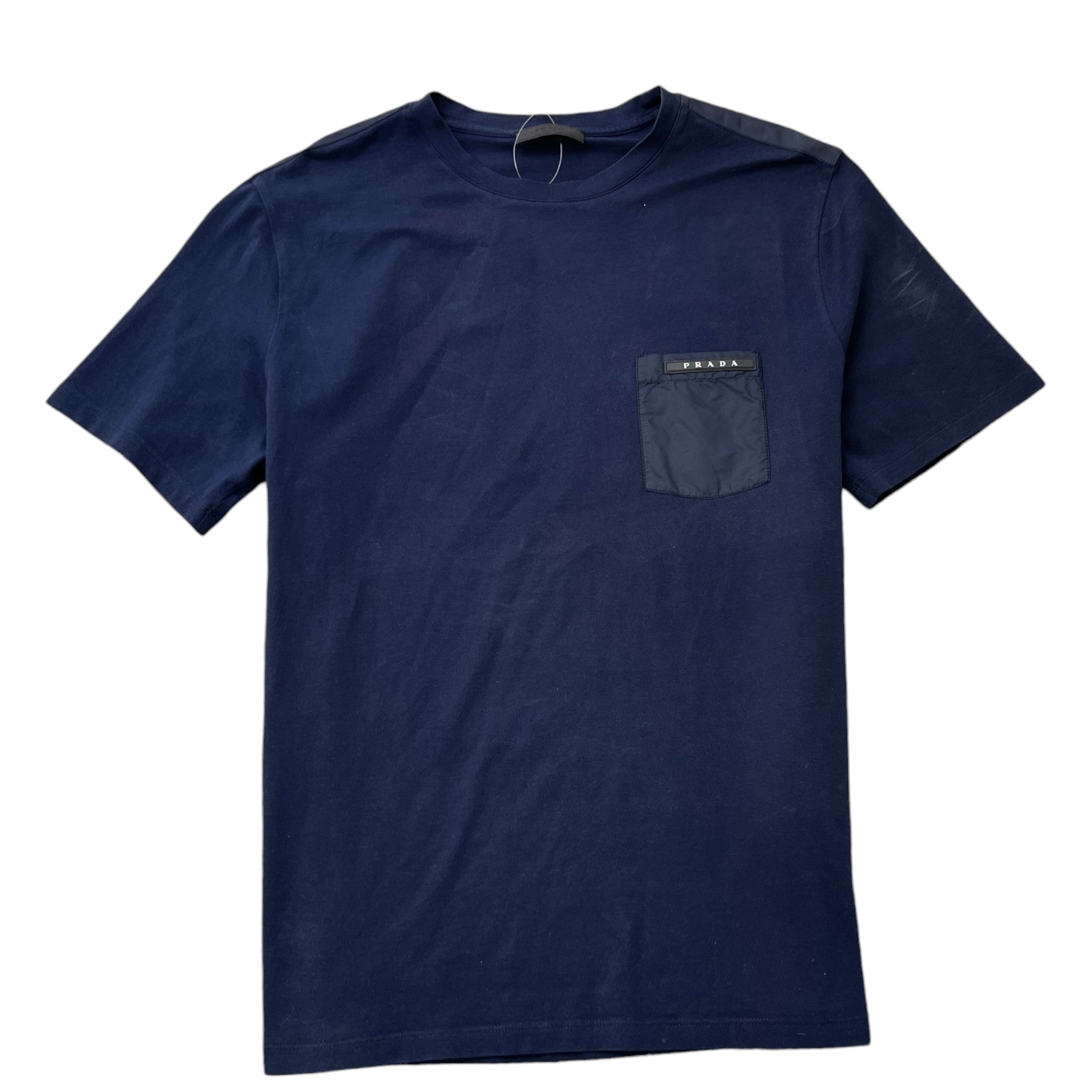 Men's Plaque Logo T-Shirt Navy Size XL