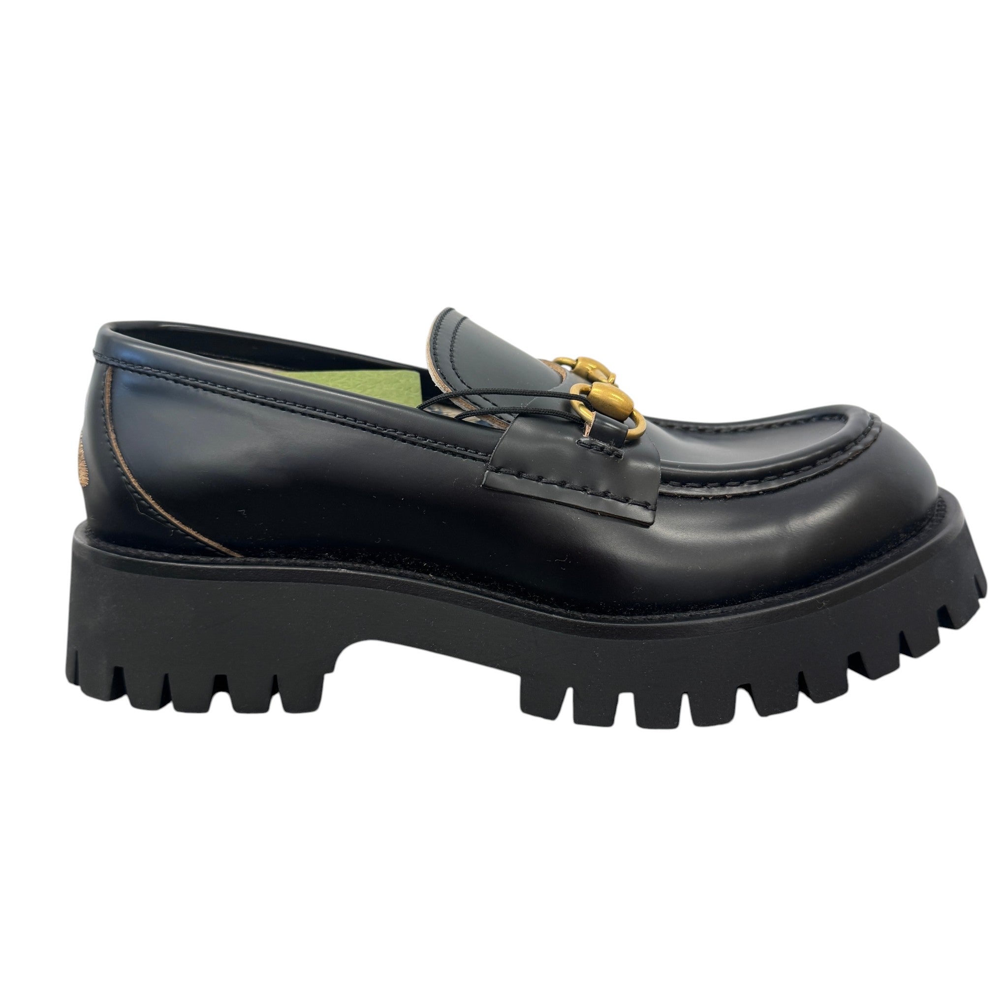 Women's Horsebit Platform Loafers Black Size EU 38.5 / UK 5.5