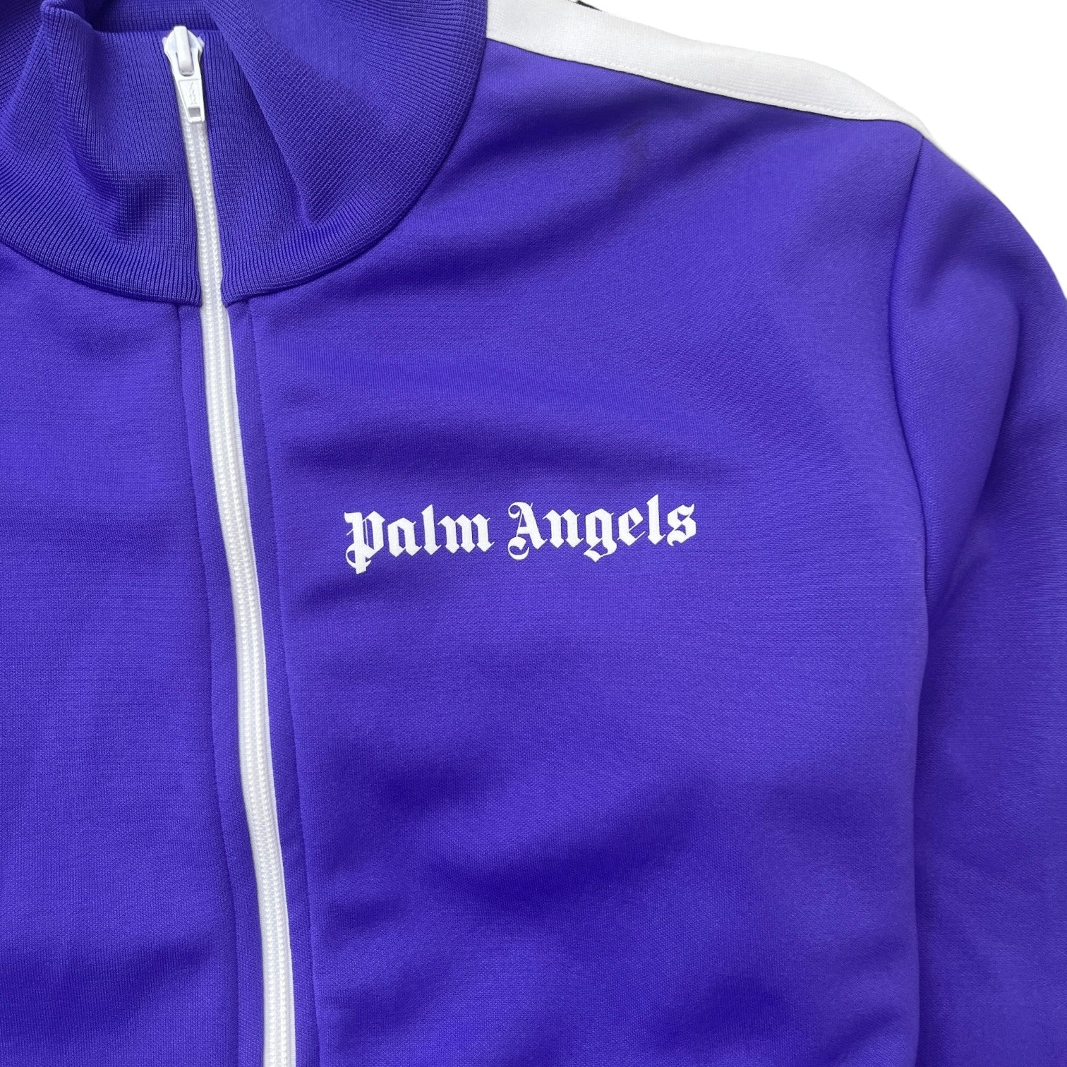 Men's Logo Print Track Jacket Purple Size L