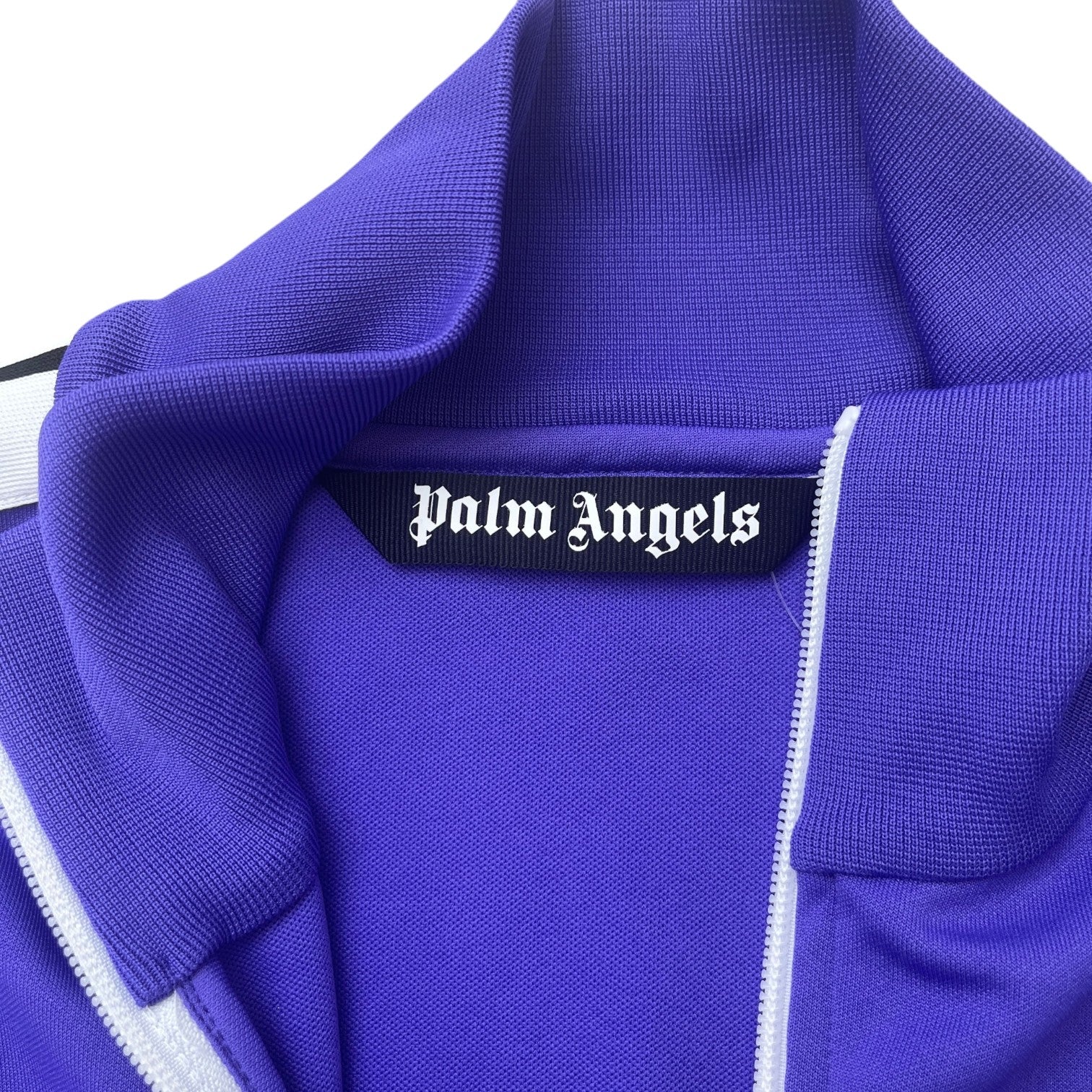 Men's Logo Print Track Jacket Purple Size L