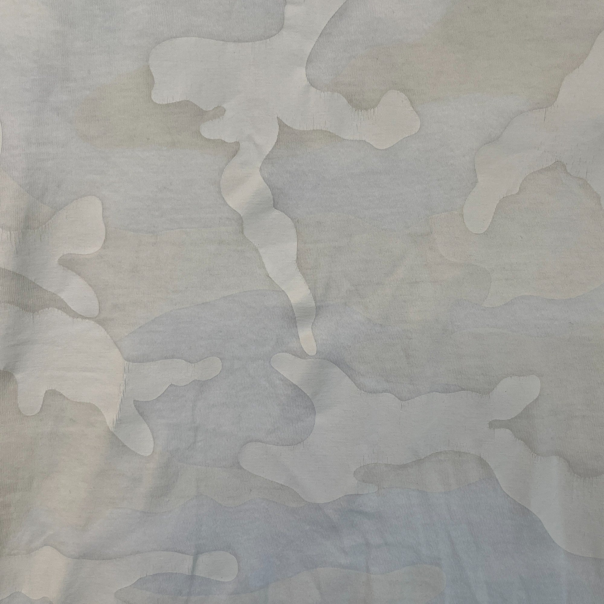 Men's Camouflage Logo Print Sweatshirt White Size M