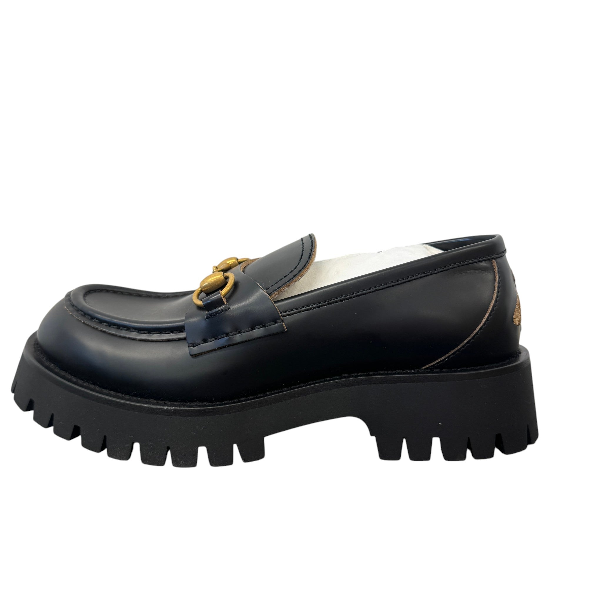 Women's Horsebit Platform Loafers Black Size EU 38.5 / UK 5.5