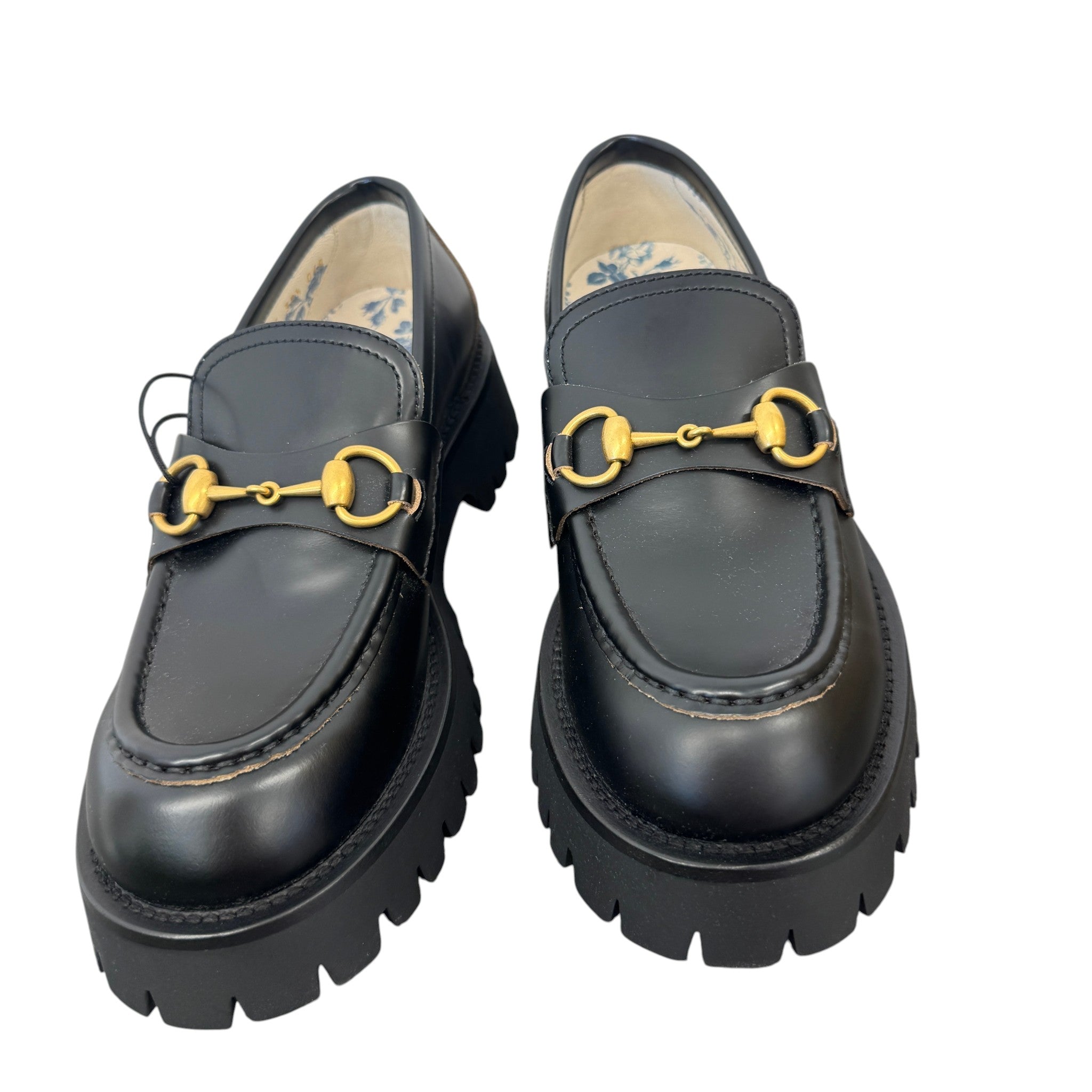 Women's Horsebit Platform Loafers Black Size EU 38.5 / UK 5.5