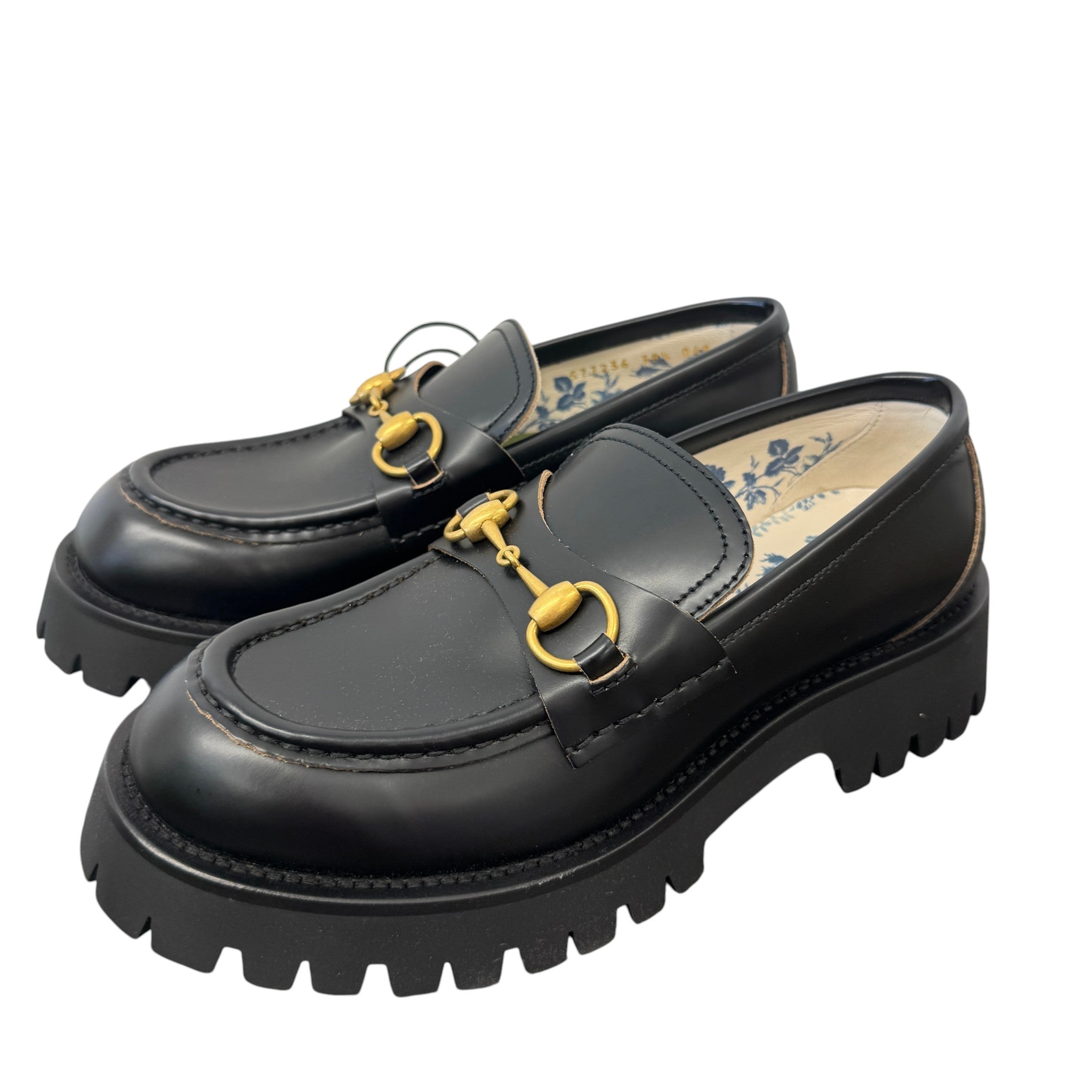 Women's Horsebit Platform Loafers Black Size EU 38.5 / UK 5.5