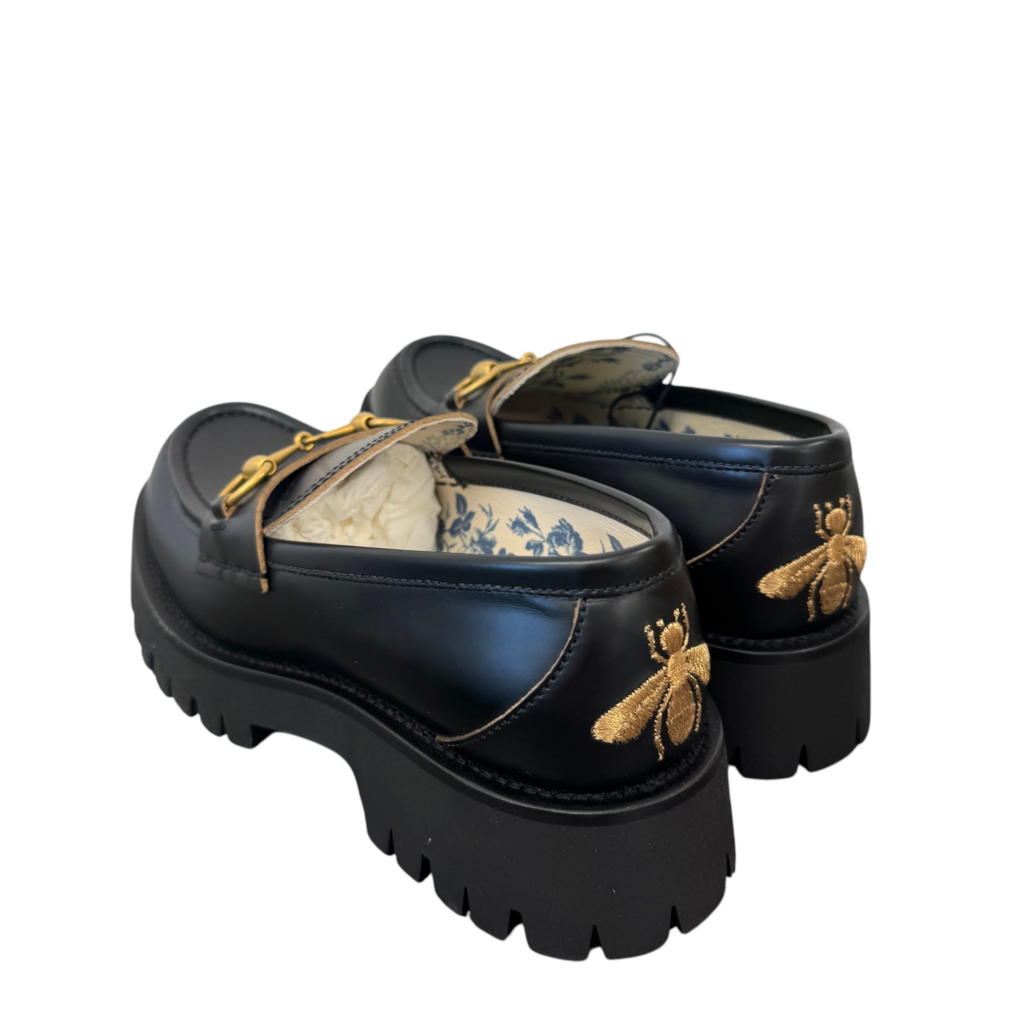 Women's Horsebit Platform Loafers Black Size EU 38.5 / UK 5.5