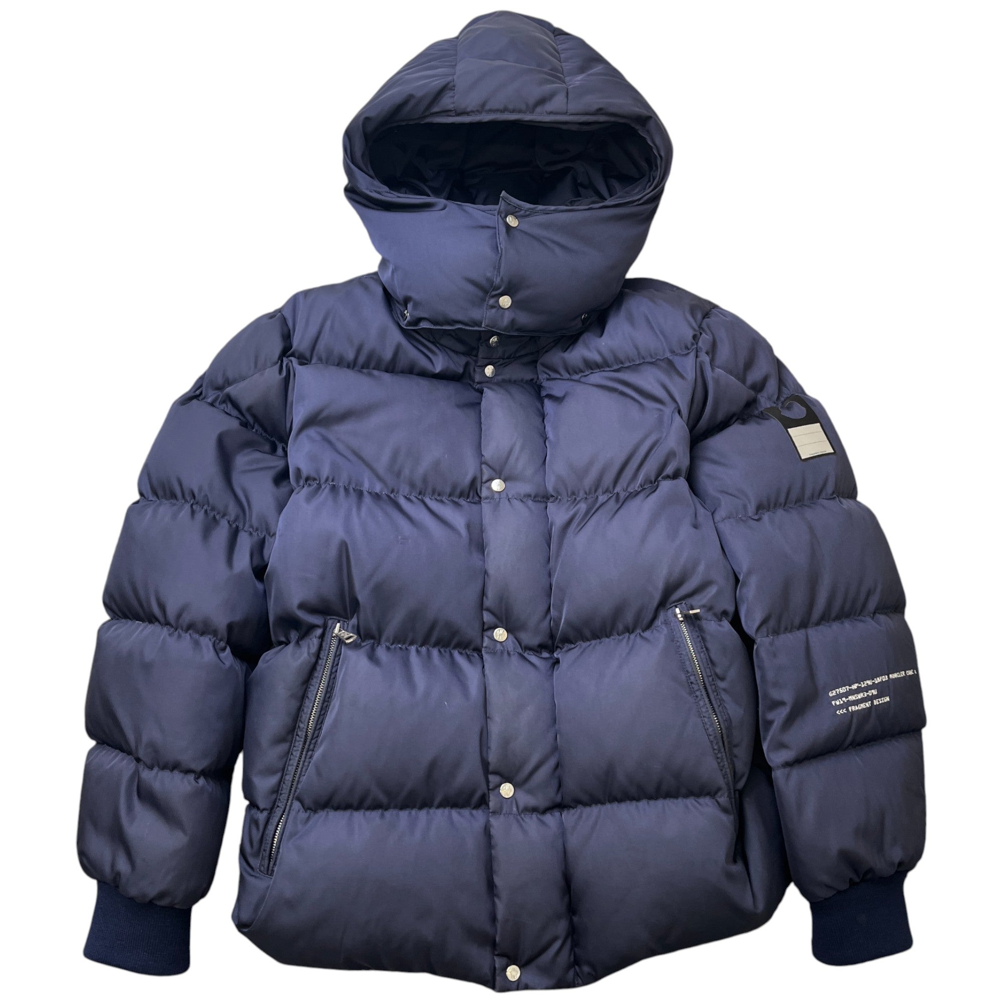 Men's Fragment Falcon Down Jacket Navy Size 3 / L