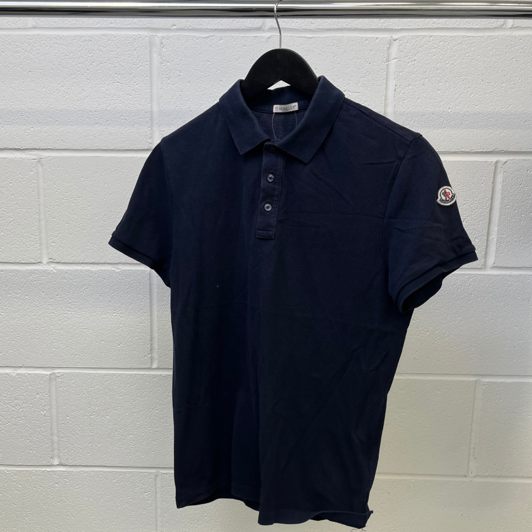 Men's Maglia Polo Shirt Navy Size M