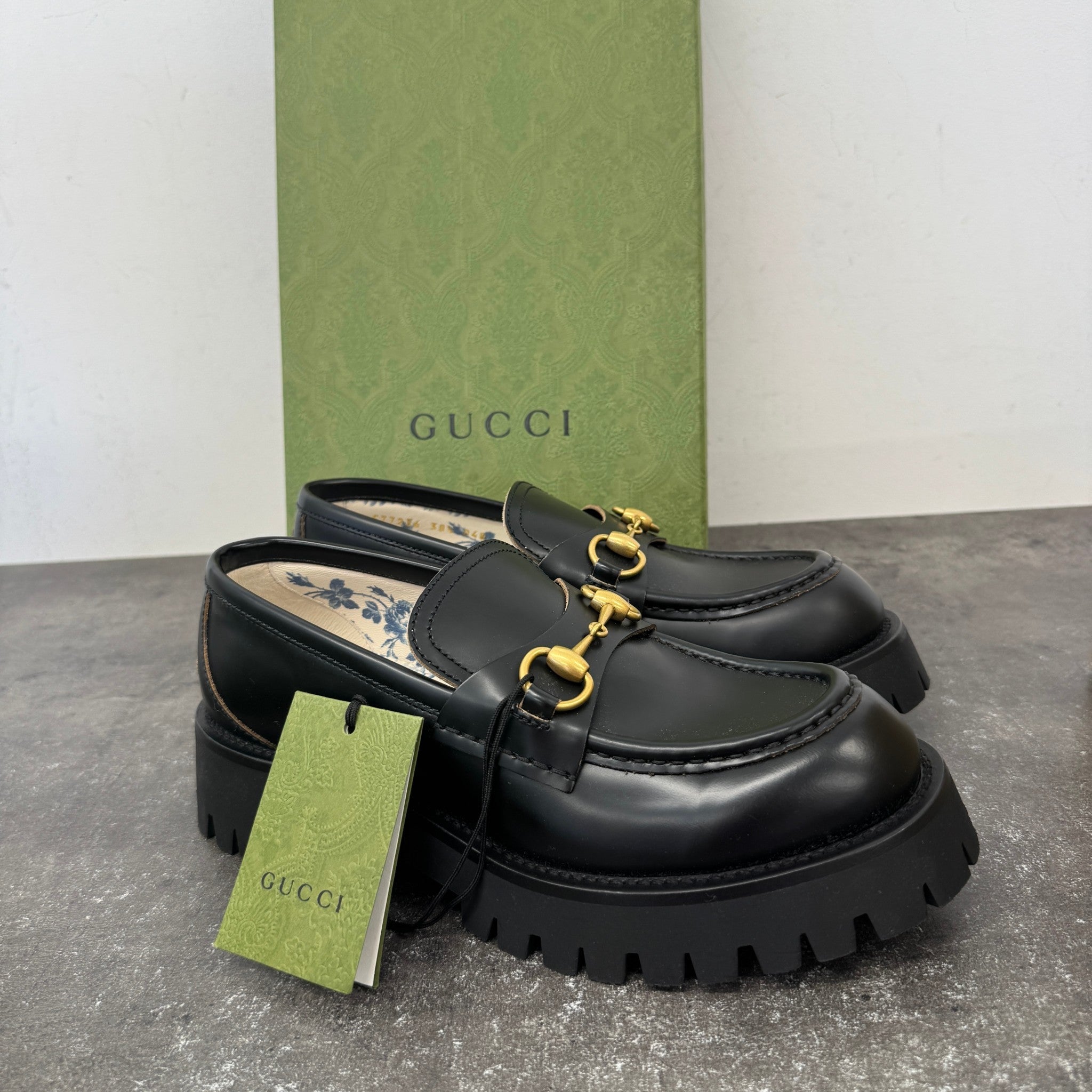 Women's Horsebit Platform Loafers Black Size EU 38.5 / UK 5.5