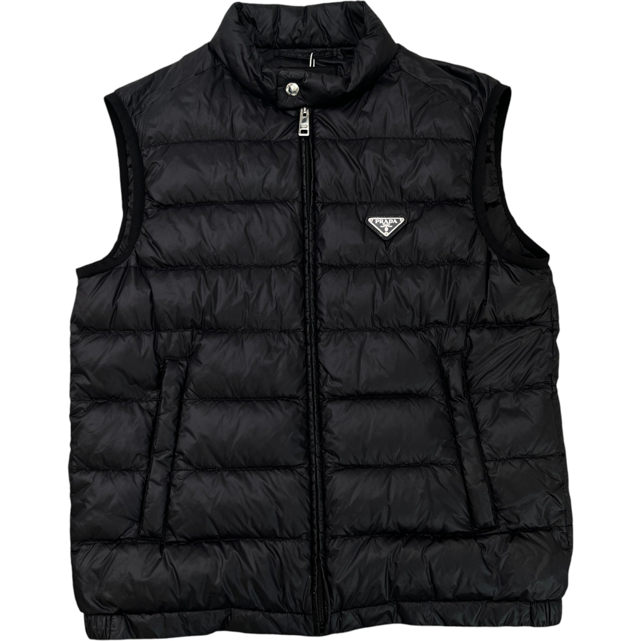 Men's Plaque Logo Gilet Black Size IT 50 / L